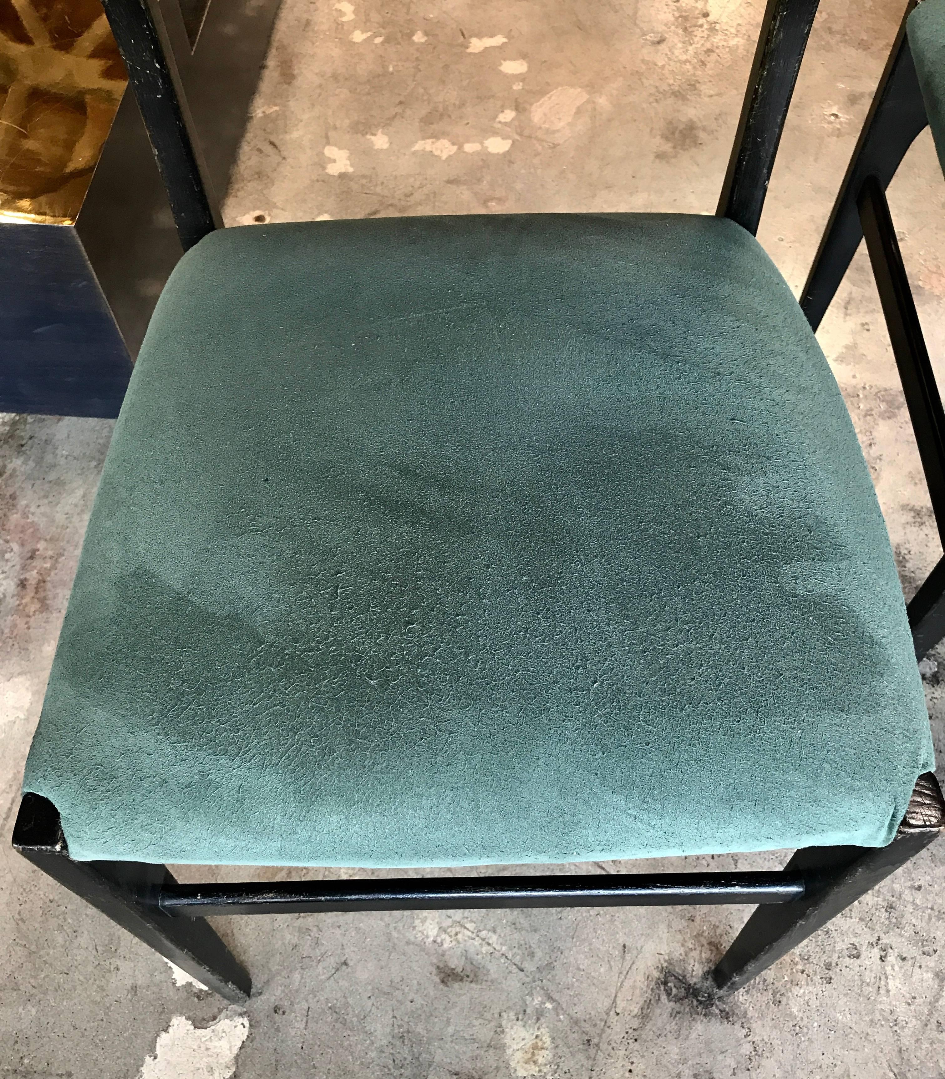 Italian Pair of Gio Ponti Leggera Dining Chairs
