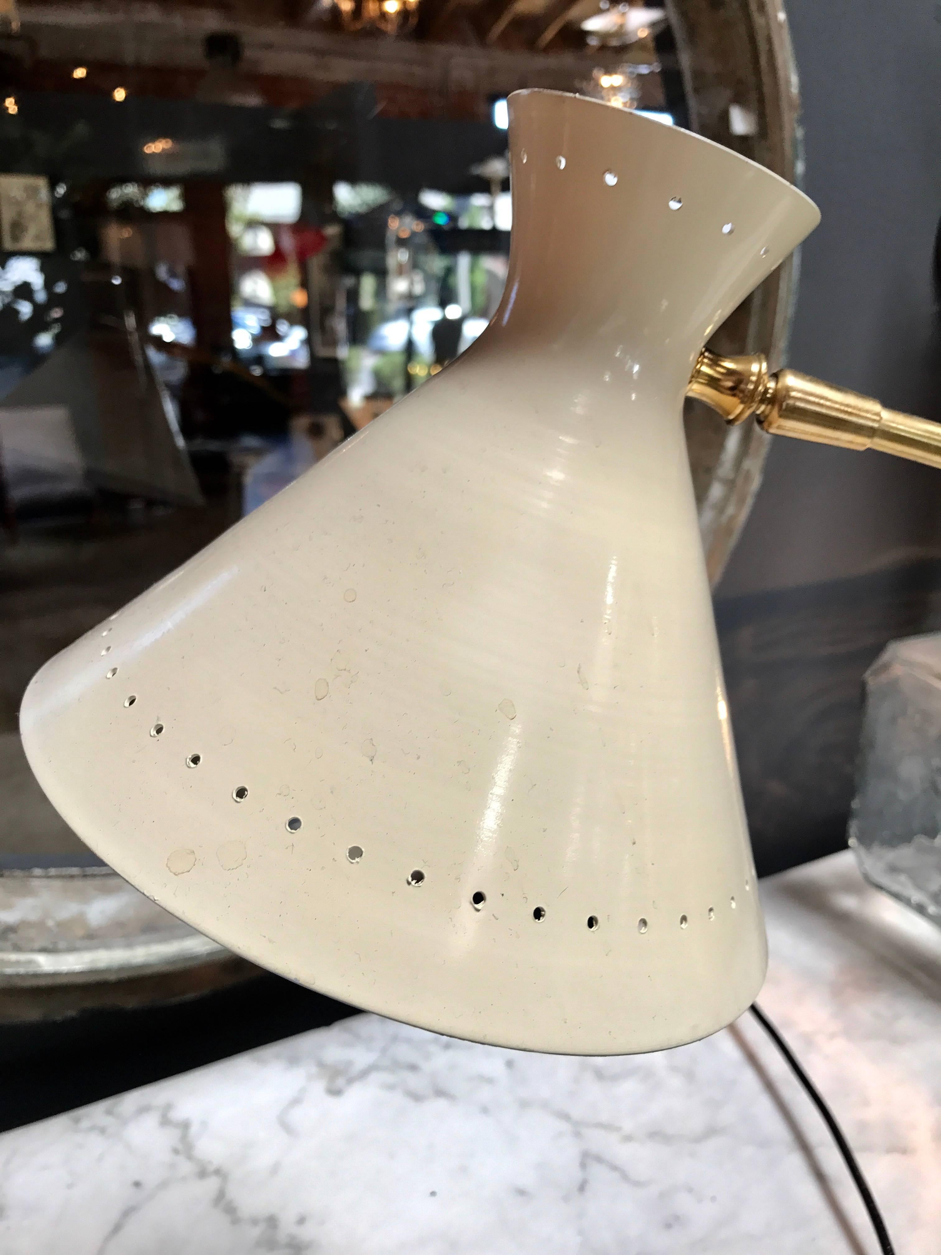 Italian Brass Table Light In Excellent Condition In Los Angeles, CA