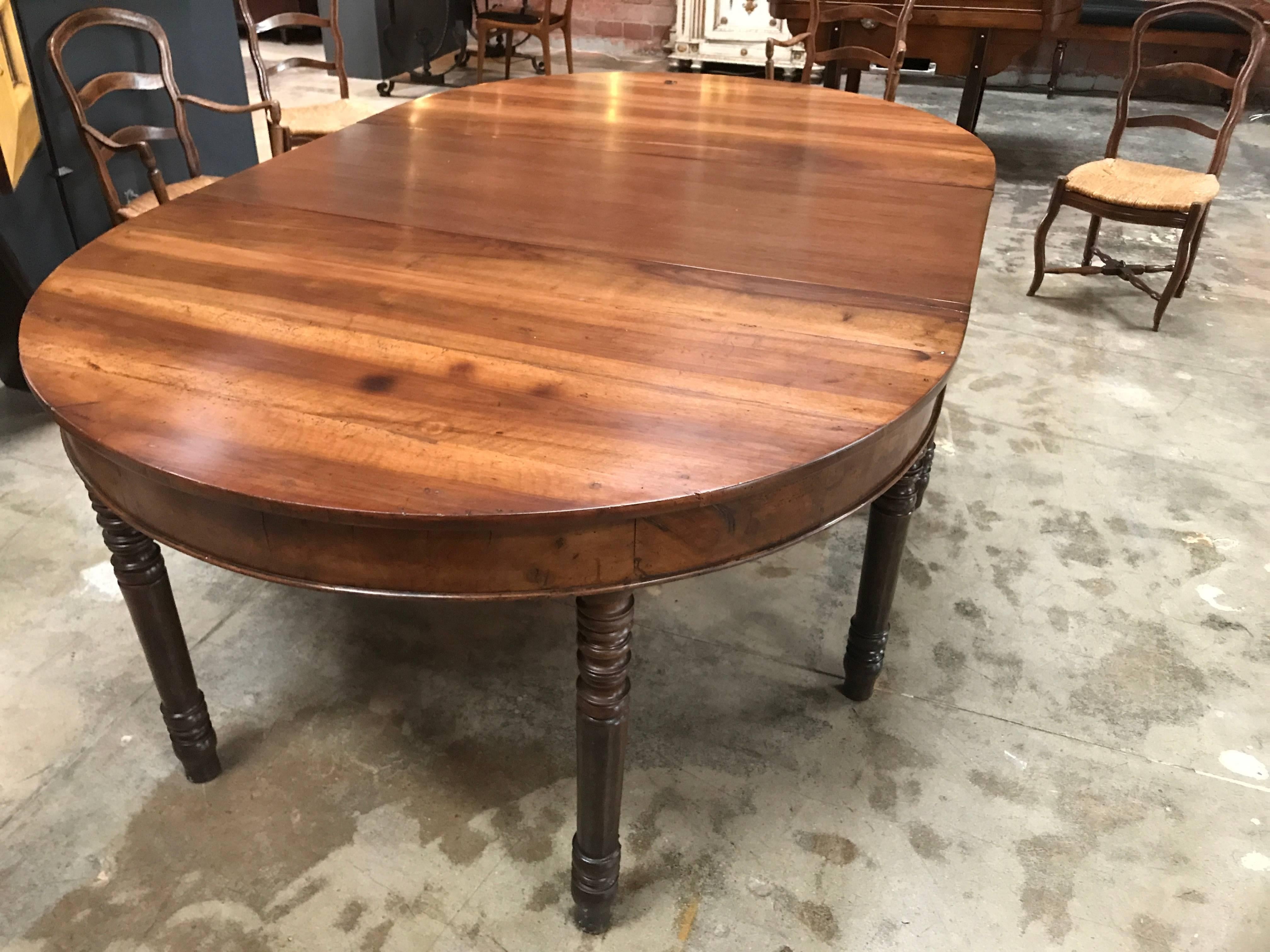 oval walnut dining table