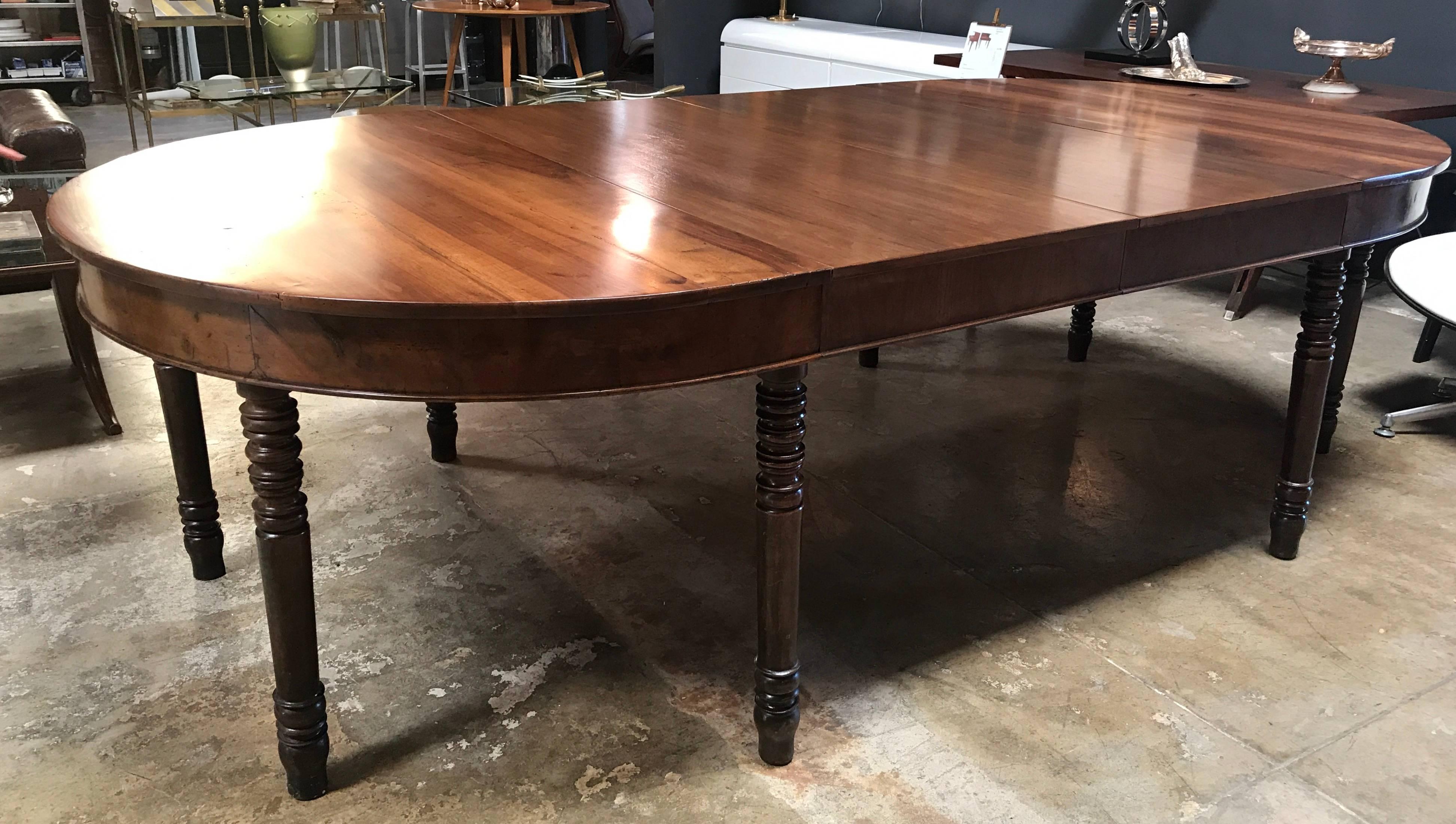 walnut oval dining table