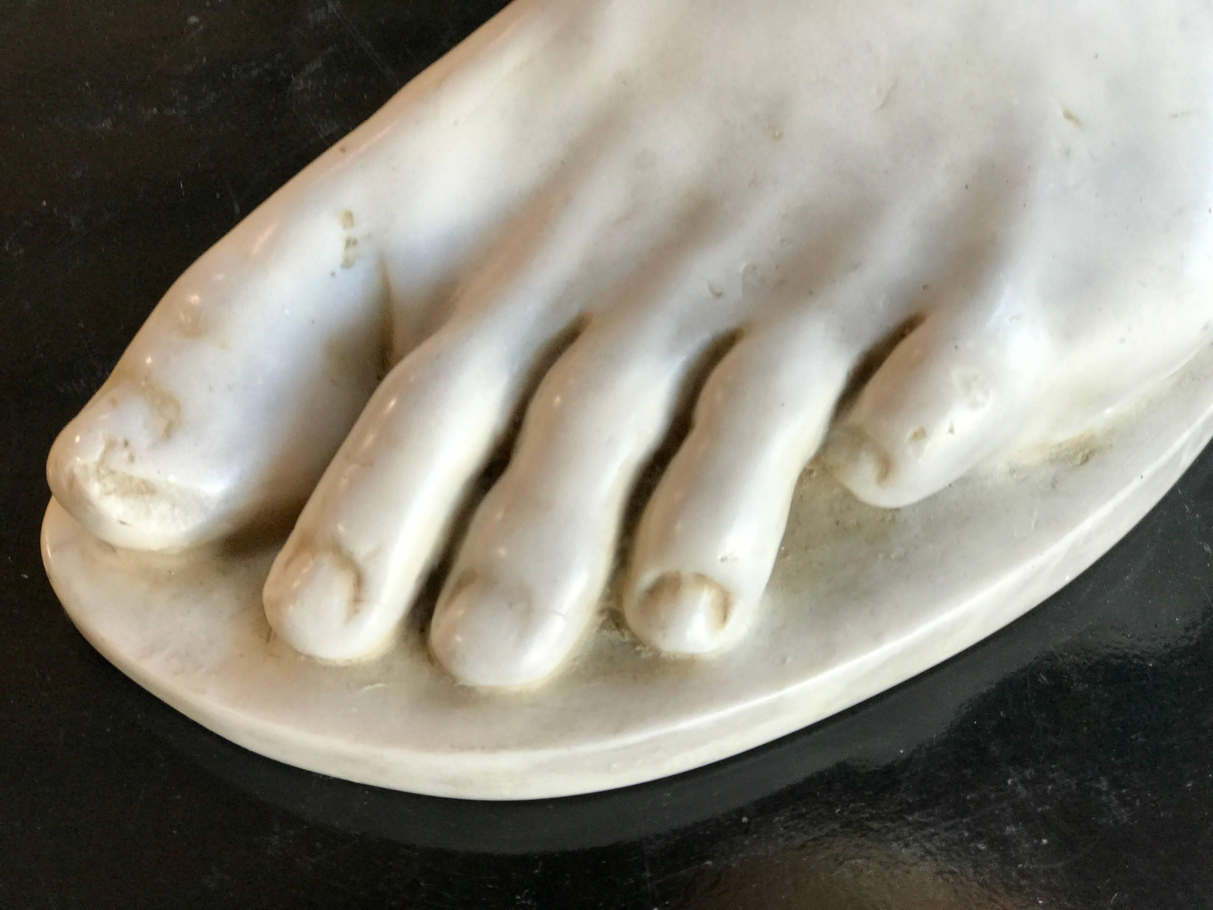Mid-20th Century Foot Sculptures in Marble