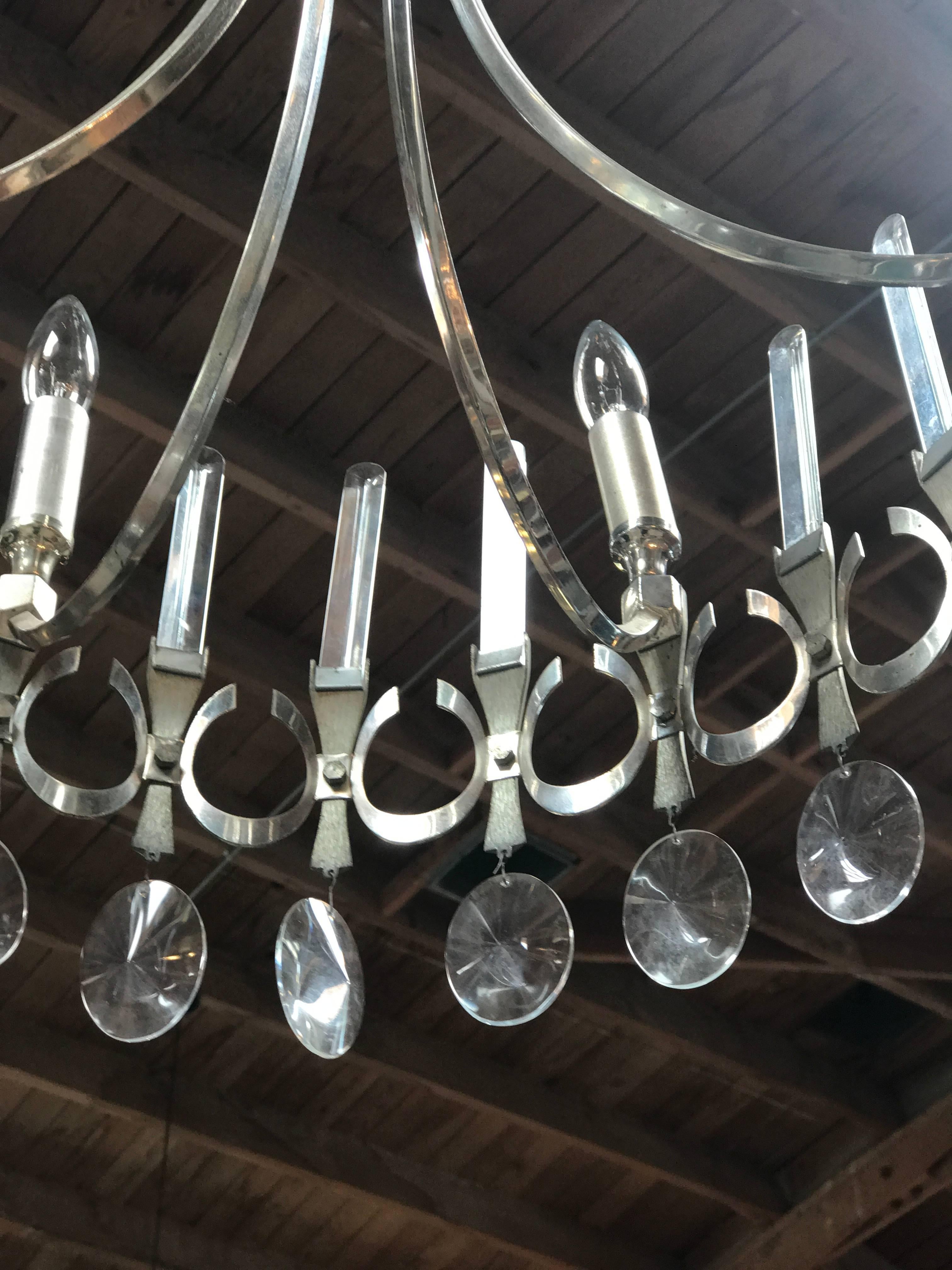 Metà XX secolo Lampadari Gaetano Sciolari in vendita