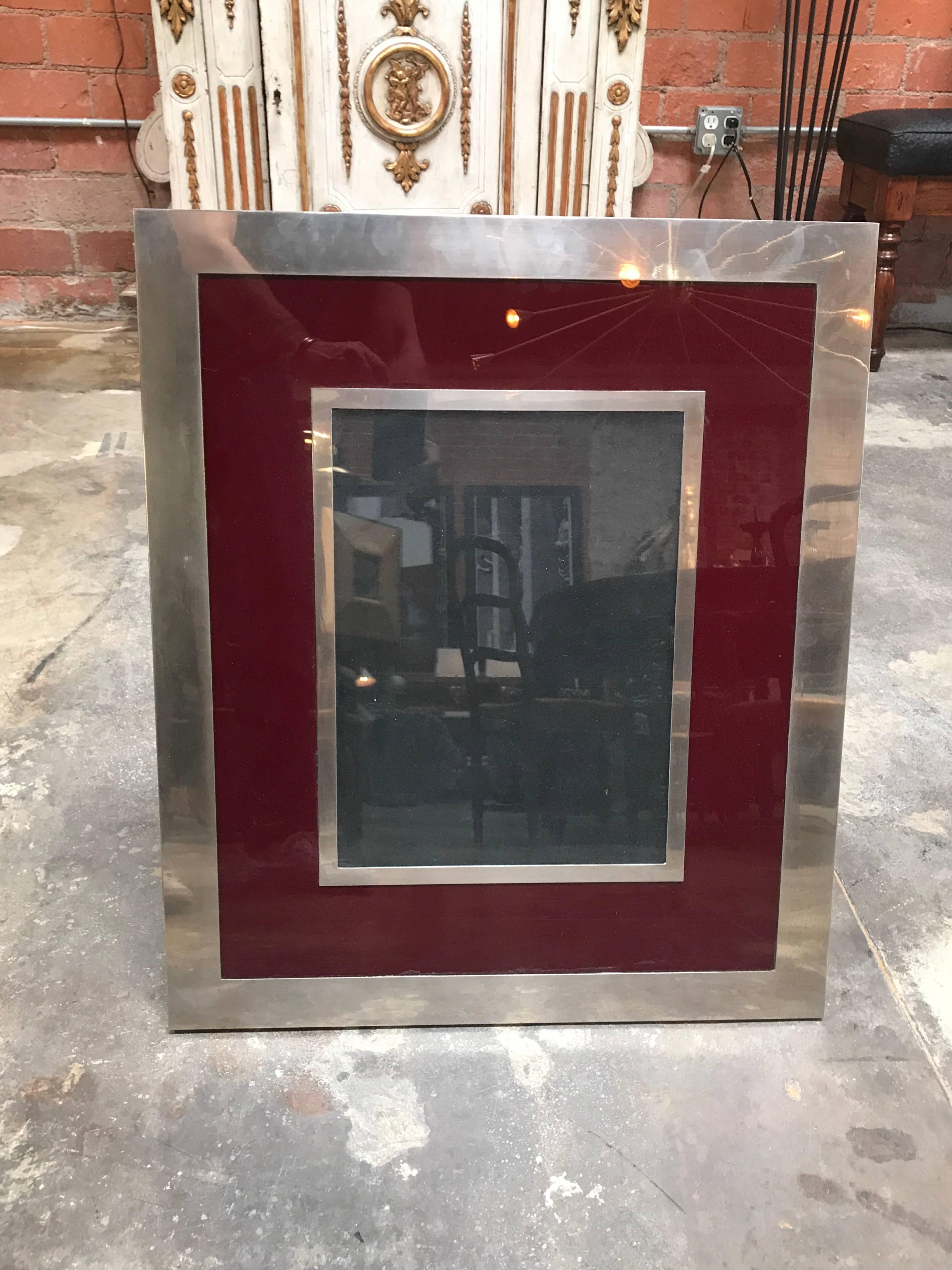 Giant Italian Vintage Modern Picture Frame, Italy, 1970s In Excellent Condition In Los Angeles, CA