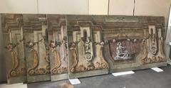 Rare Set of Four Italian 18th Century Panels, Gouache on Canvas