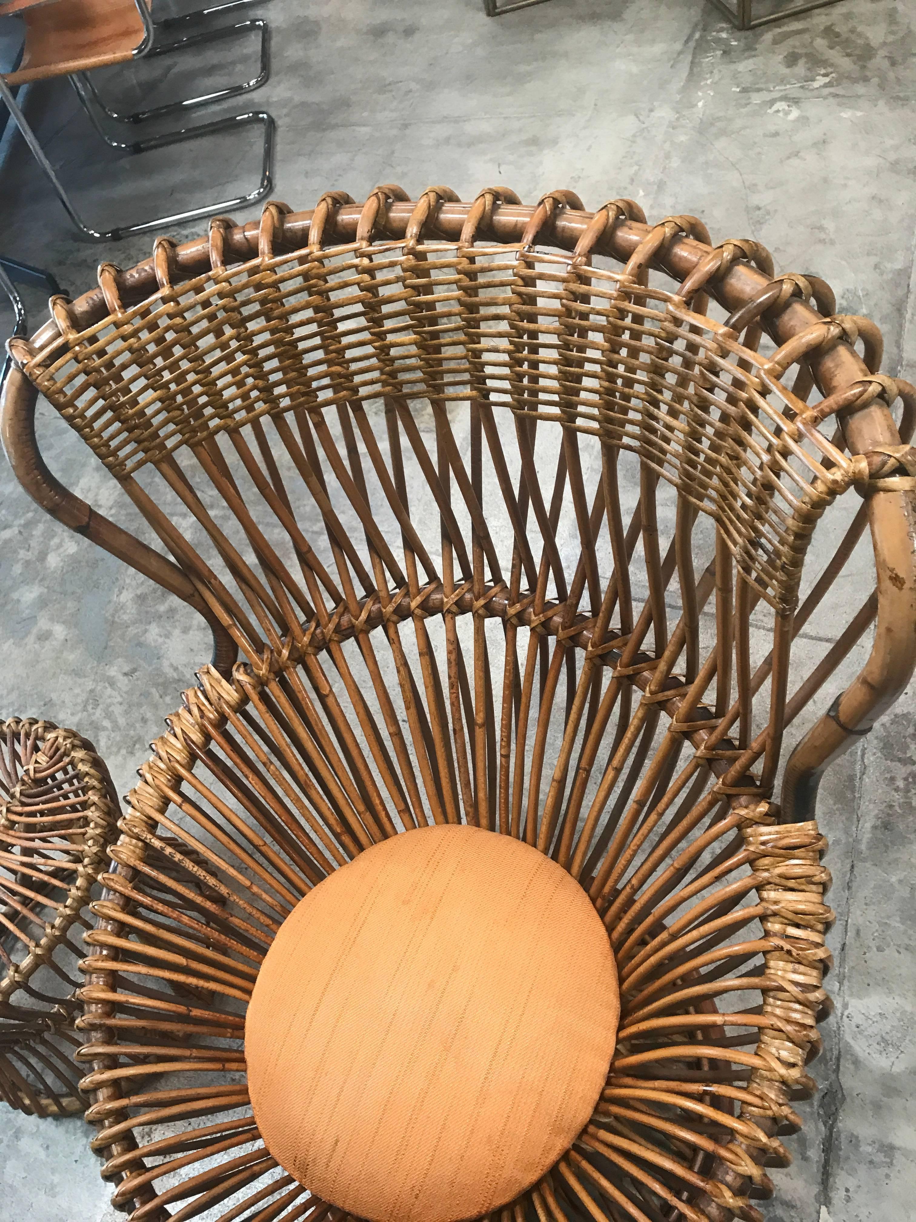Franco Albini Margherita Chair with Ottoman 1