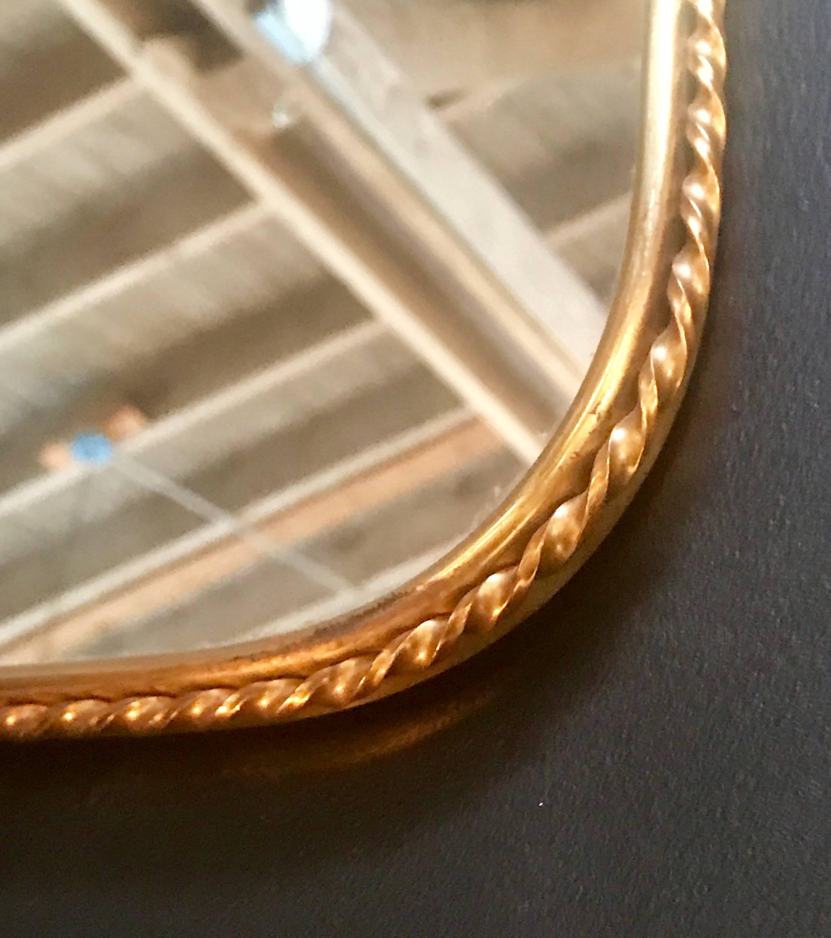 Brass Mirror, Italian 1960s 2