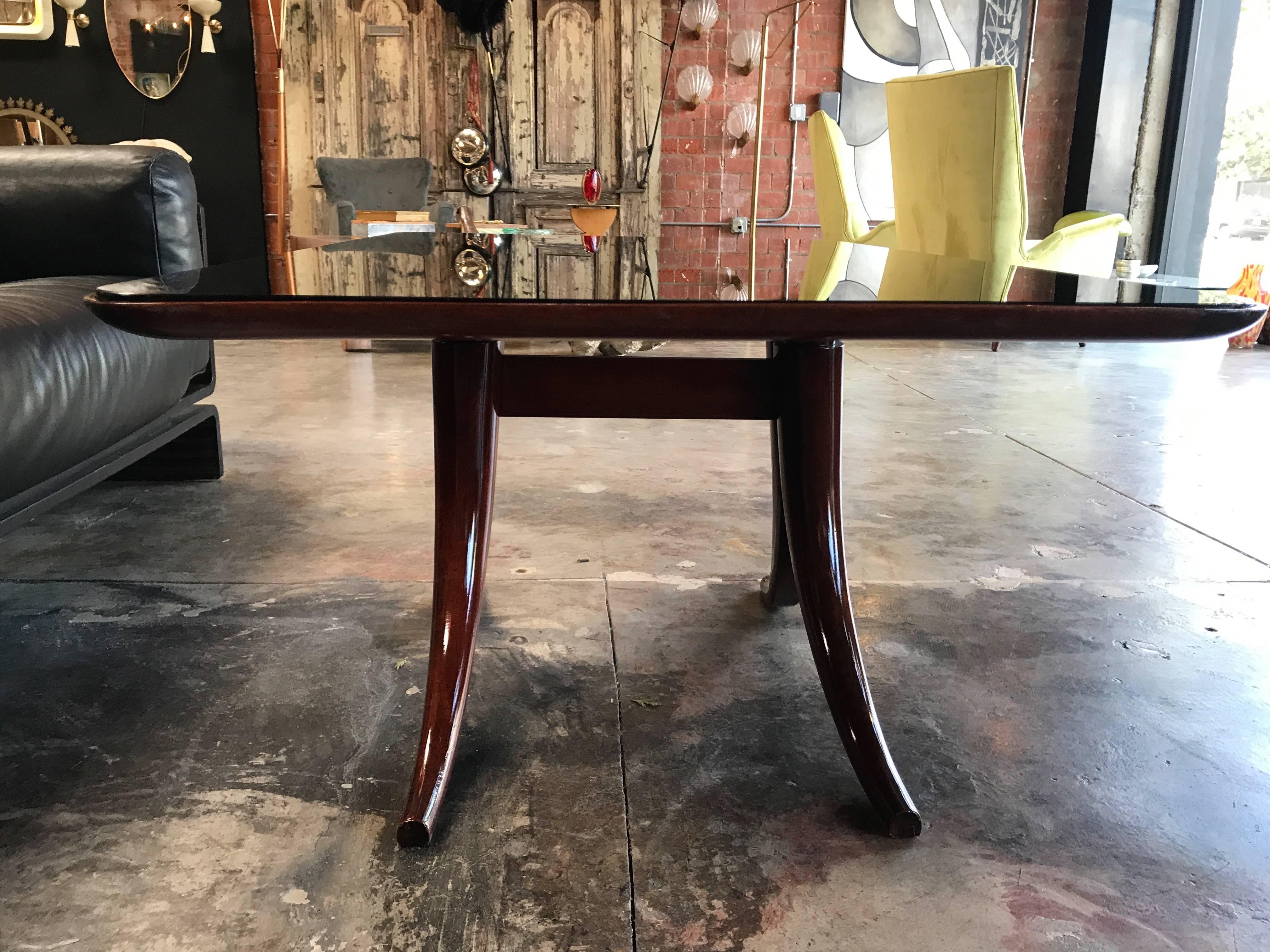 Italian Mirror Coffee Table by Pietro Chiesa for Fontana Arte, 1950