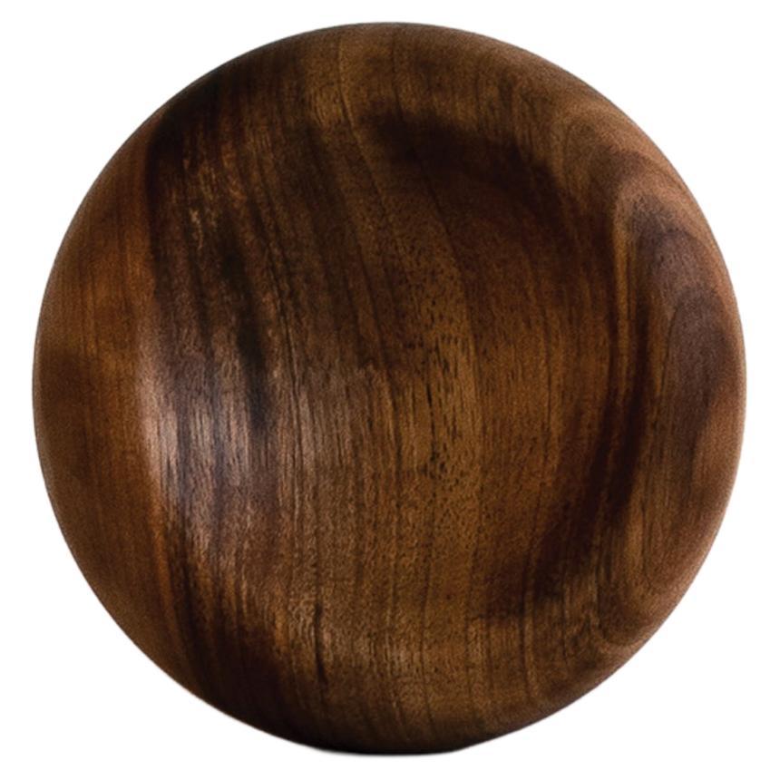 Small bowl, walnut wood, woodturning, handmade in France, OROS Editions  For Sale