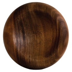 Small bowl, walnut wood, woodturning, handmade in France, OROS Editions 