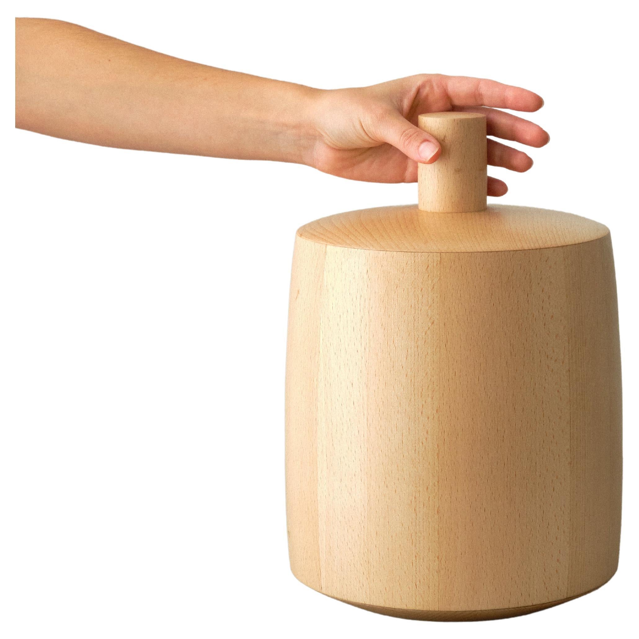 Cloche table smoker,  beech wood, design Guillaume Bloget, OROS Edition