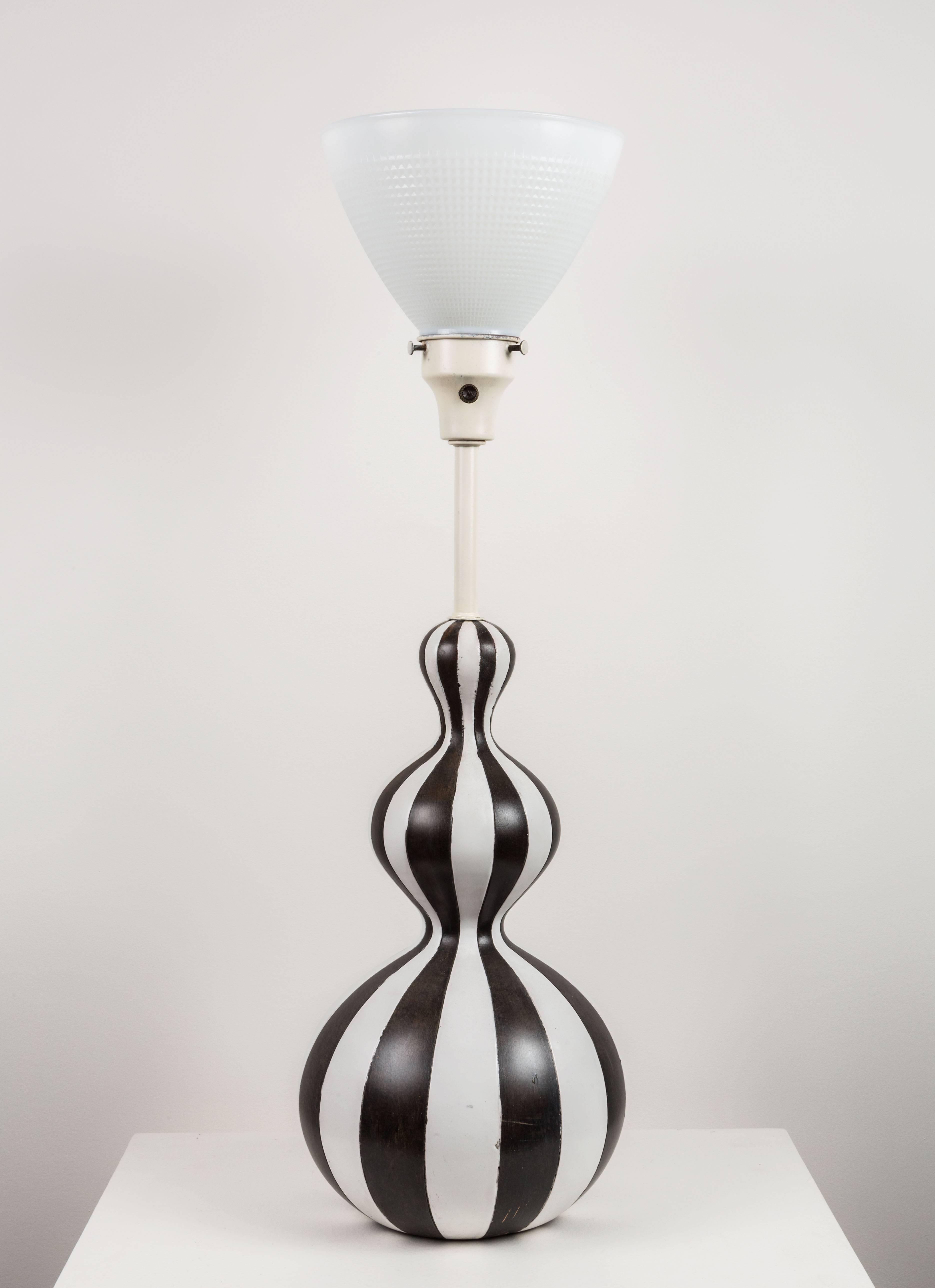 Glazed Rare Ugo Zaccagnini Table Lamp
