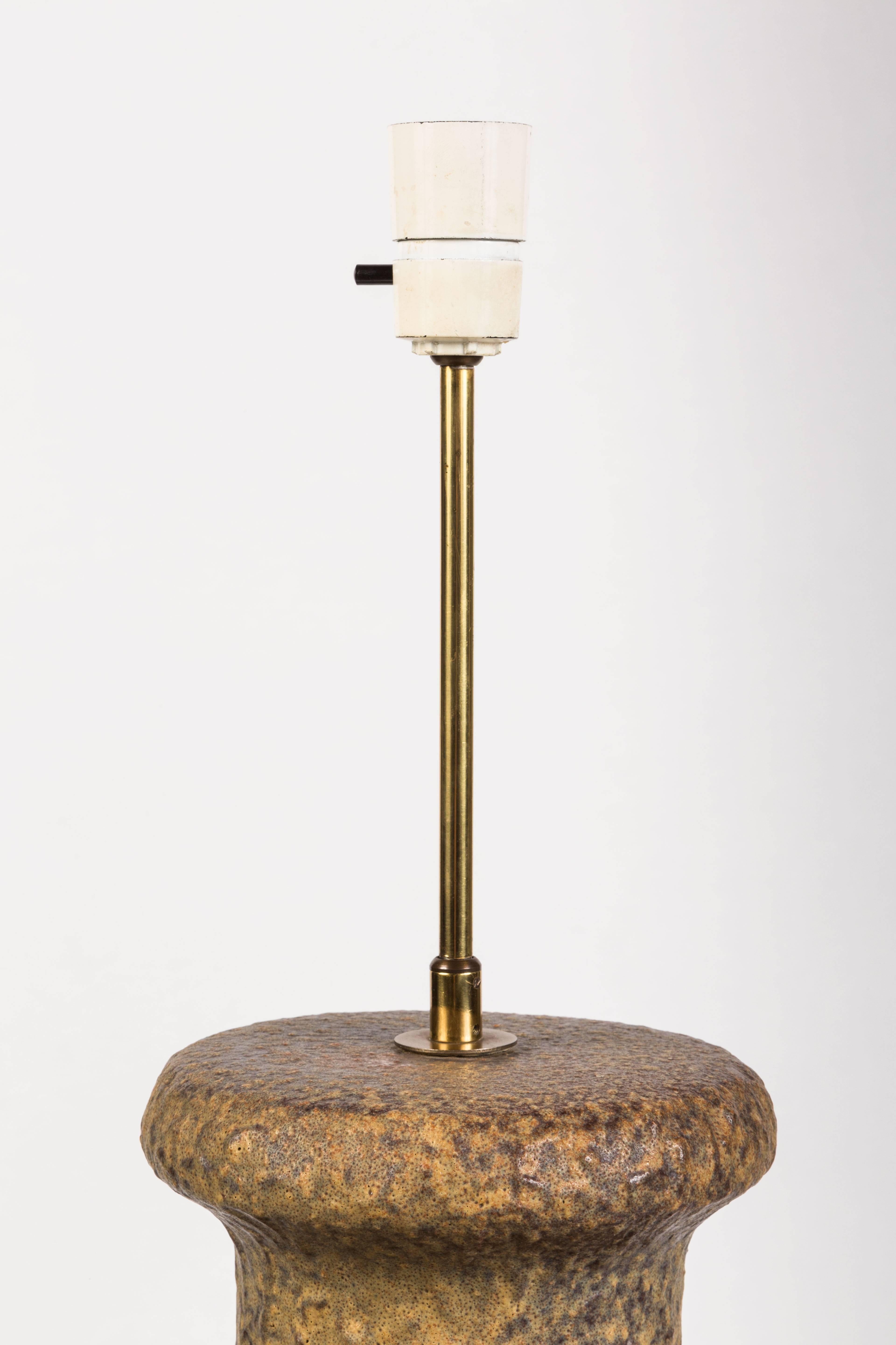 Textured Ceramic Table Lamp Made in Denmark 1