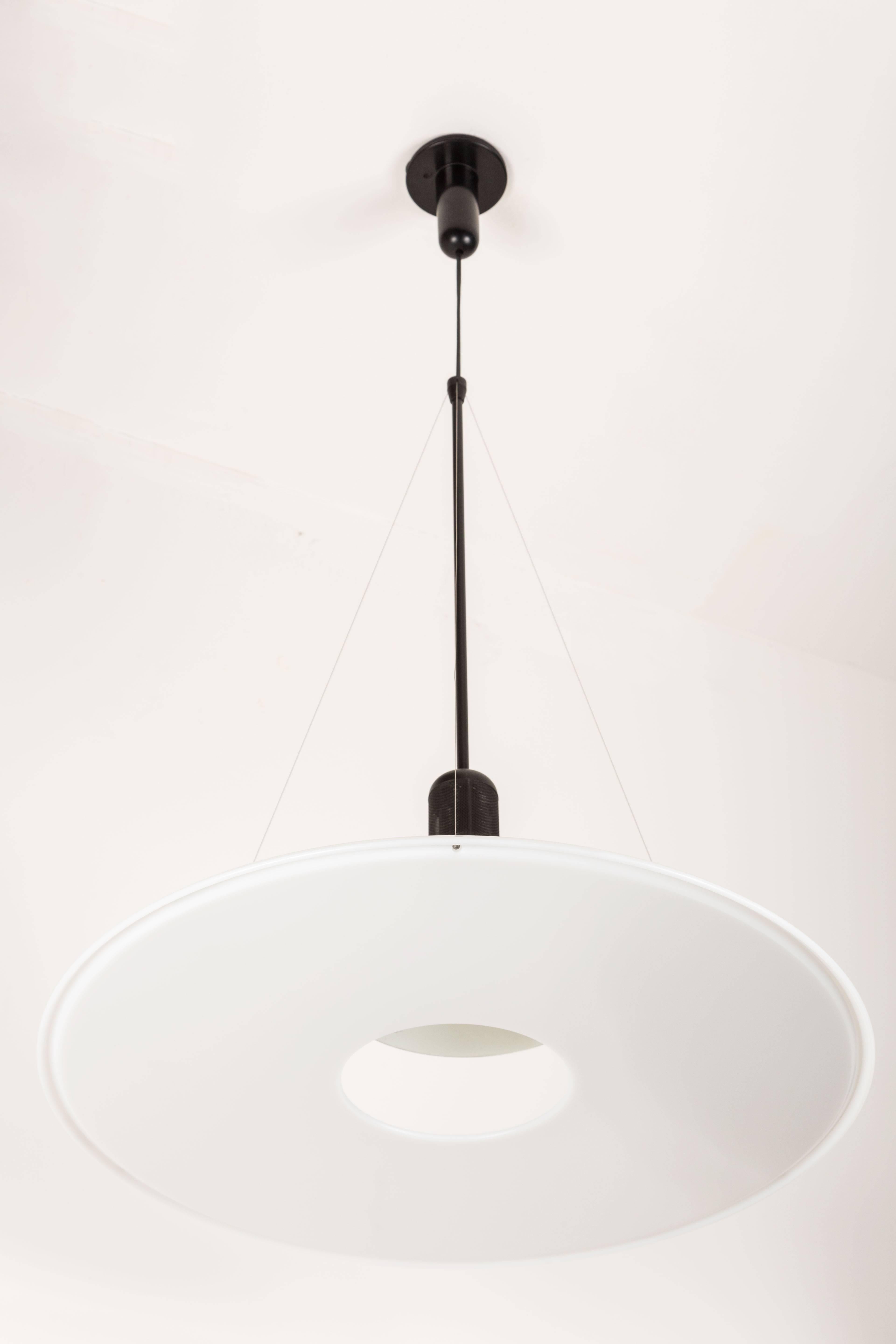 Frisbi Pendant Light by Achille Castiglione for Flos In Excellent Condition In Los Angeles, CA
