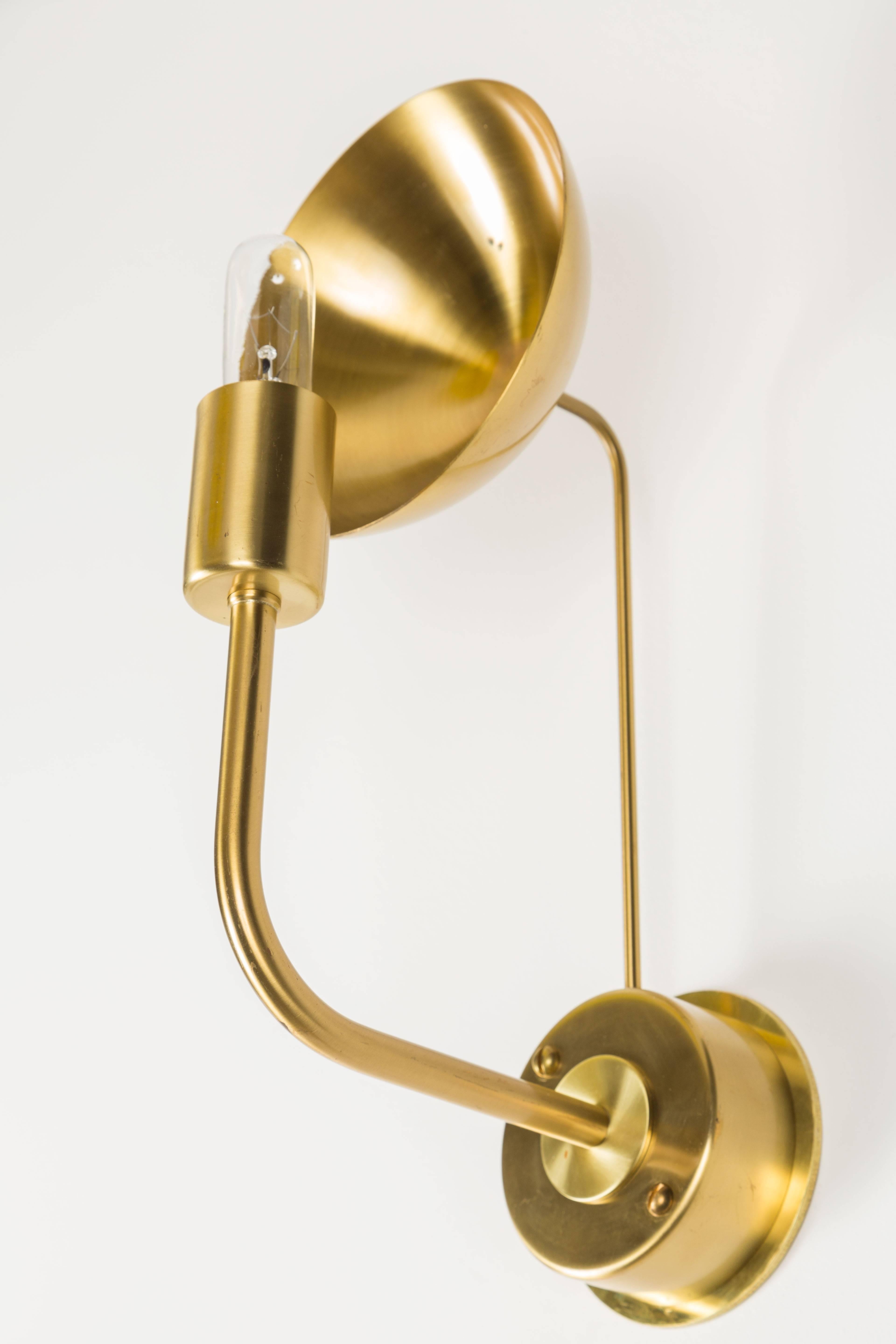 Brass Sconces by Hans Agne Jakobsson For Sale 2