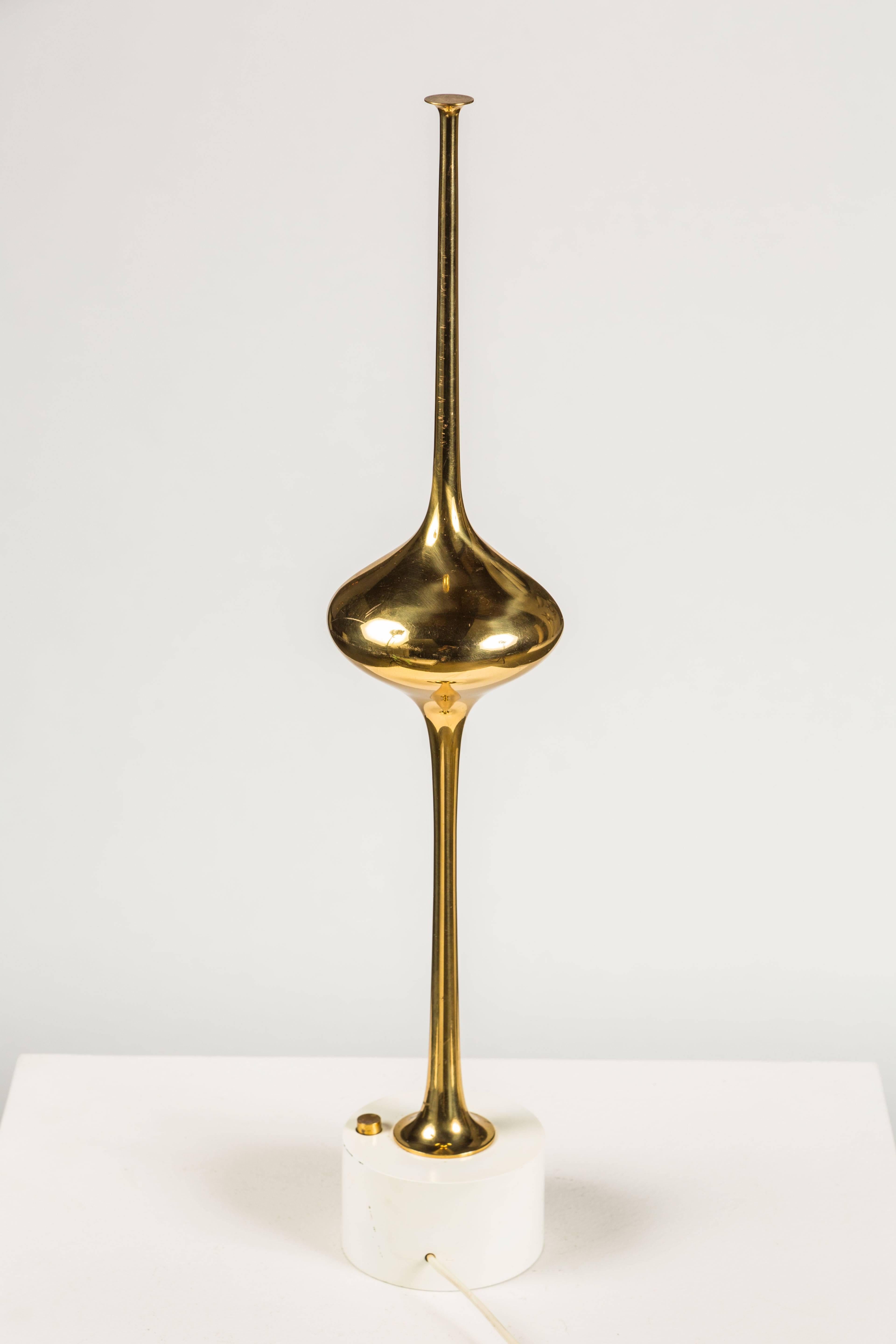 Mid-20th Century Brass Cobra Lamp by Angelo Lelli for Arredoluce