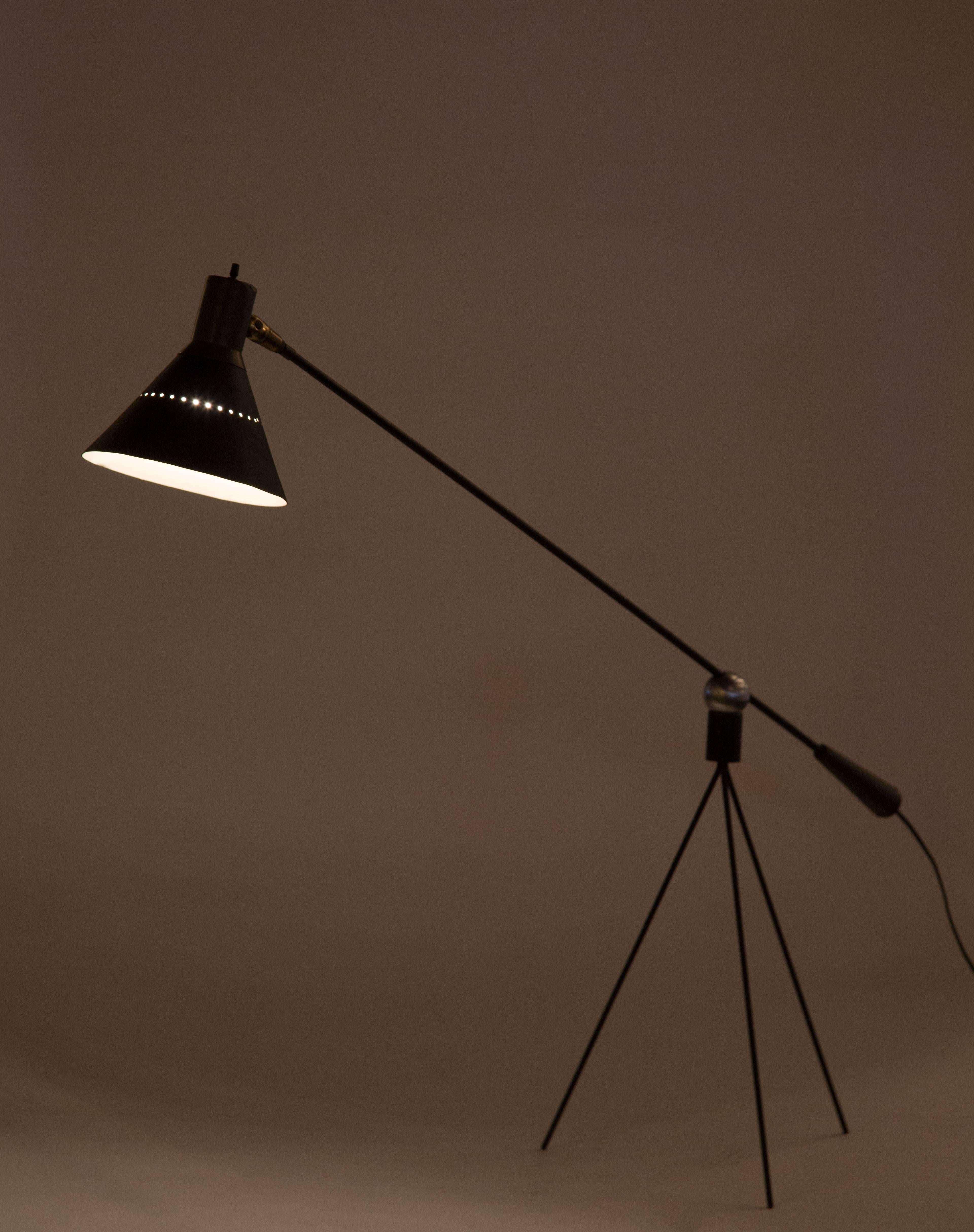 American Rare Floor Lamp by Gilbert Watrous for Heifetz