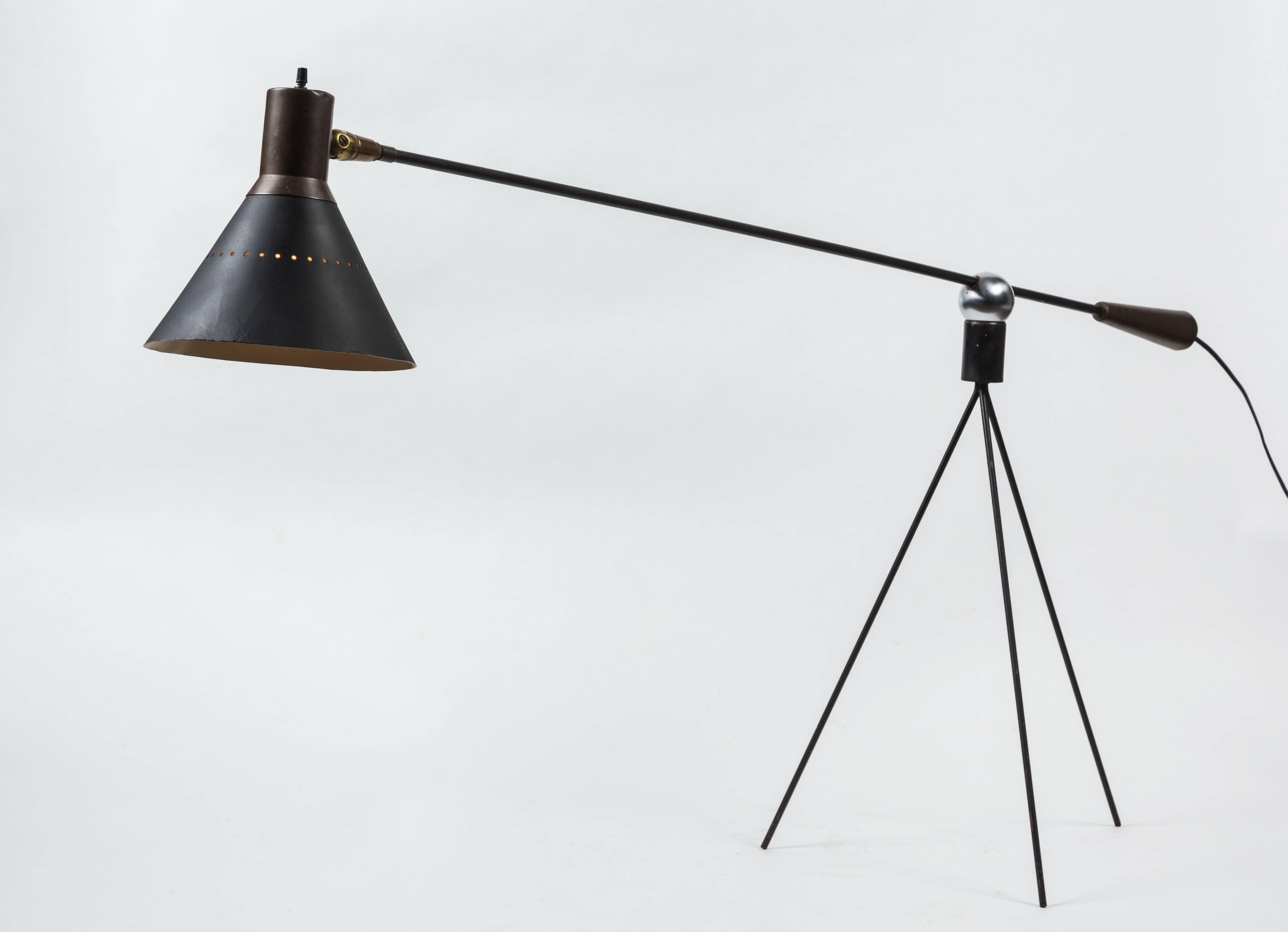 Rare Floor Lamp by Gilbert Watrous for Heifetz In Excellent Condition In Los Angeles, CA