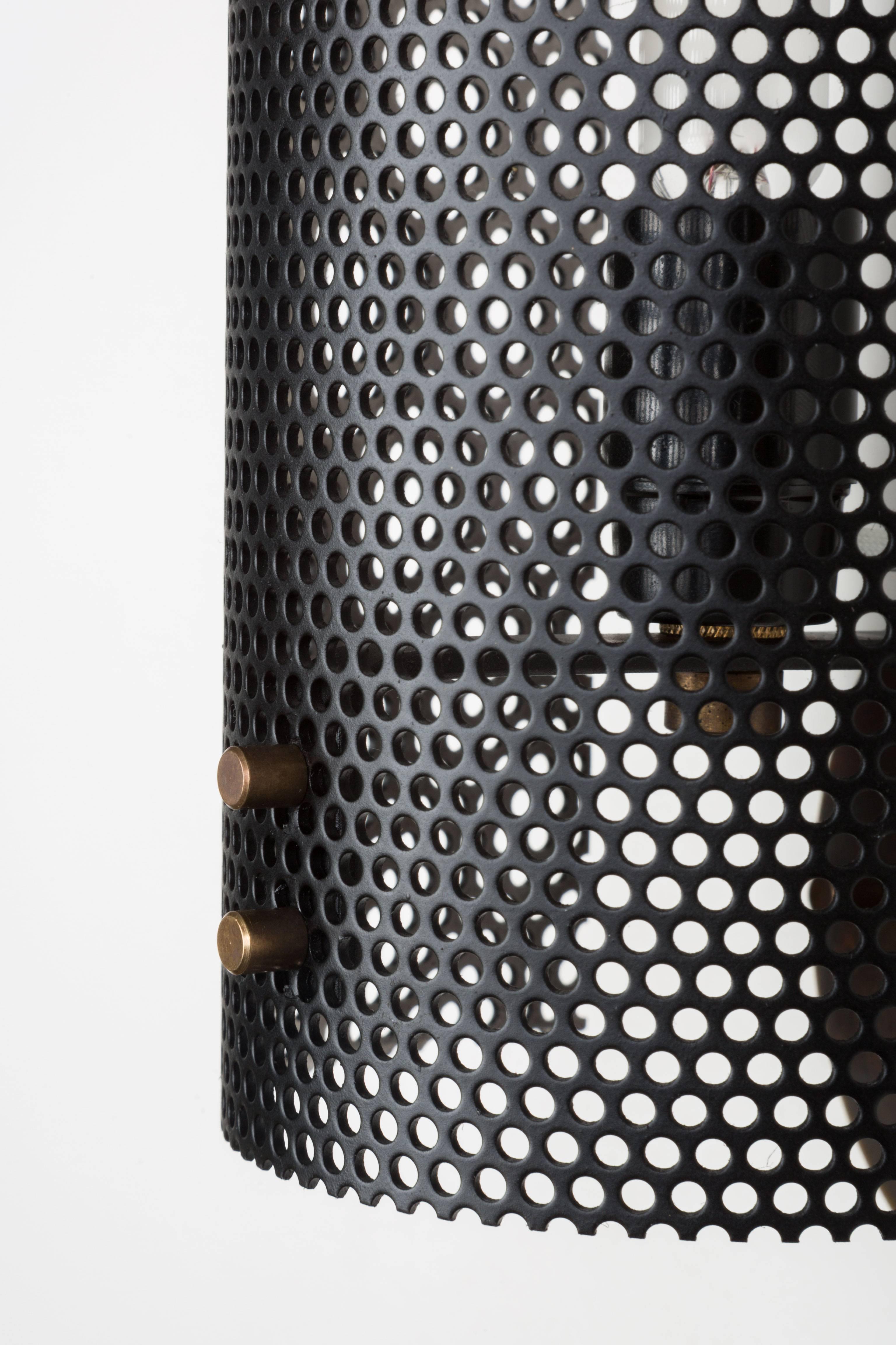 Mid-Century Modern Rewire Custom Perforated Sconce For Sale