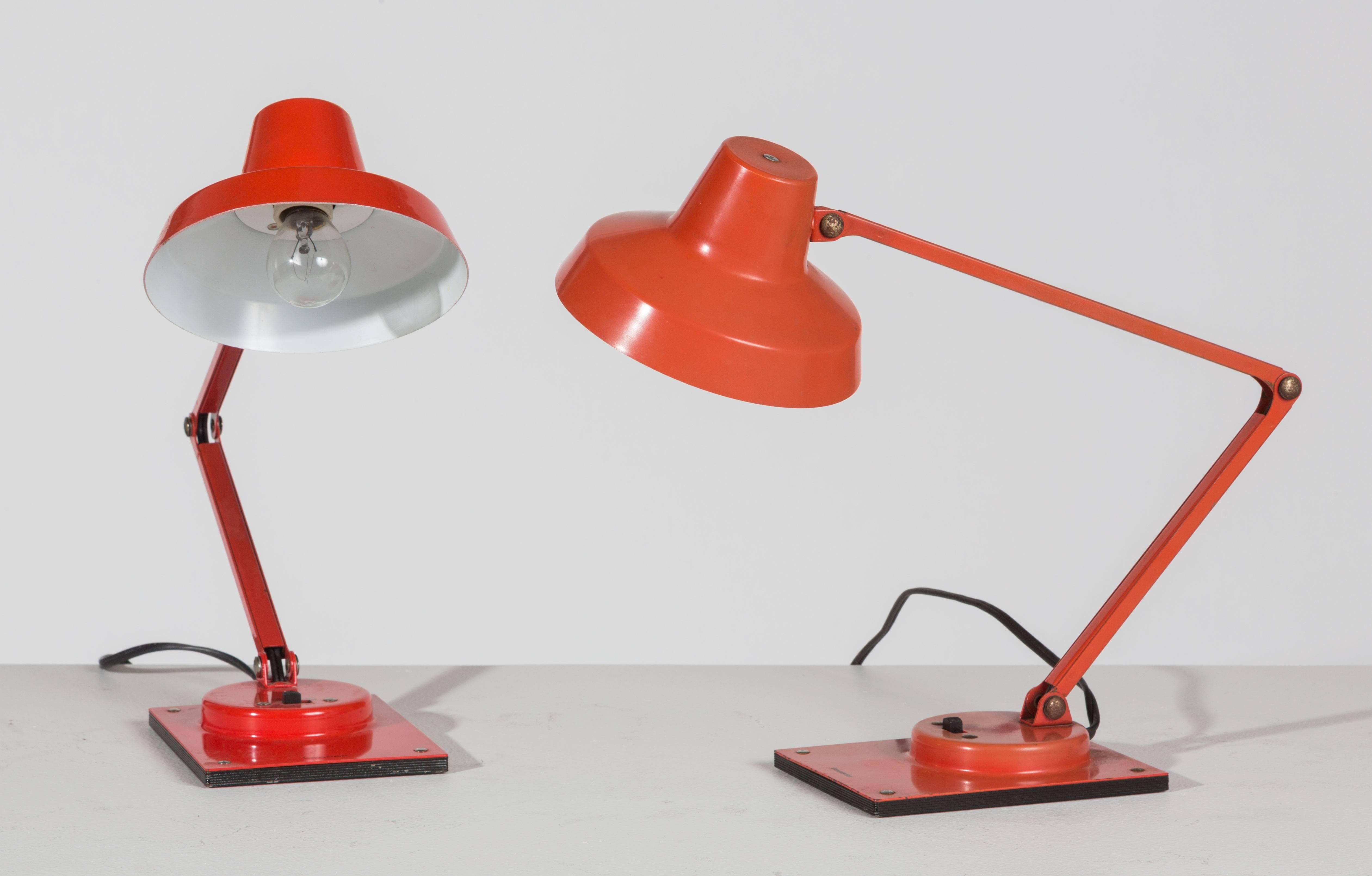 Collection of Model IL 400 Table Lamps by Jay Monroe for Tensor In Excellent Condition In Los Angeles, CA