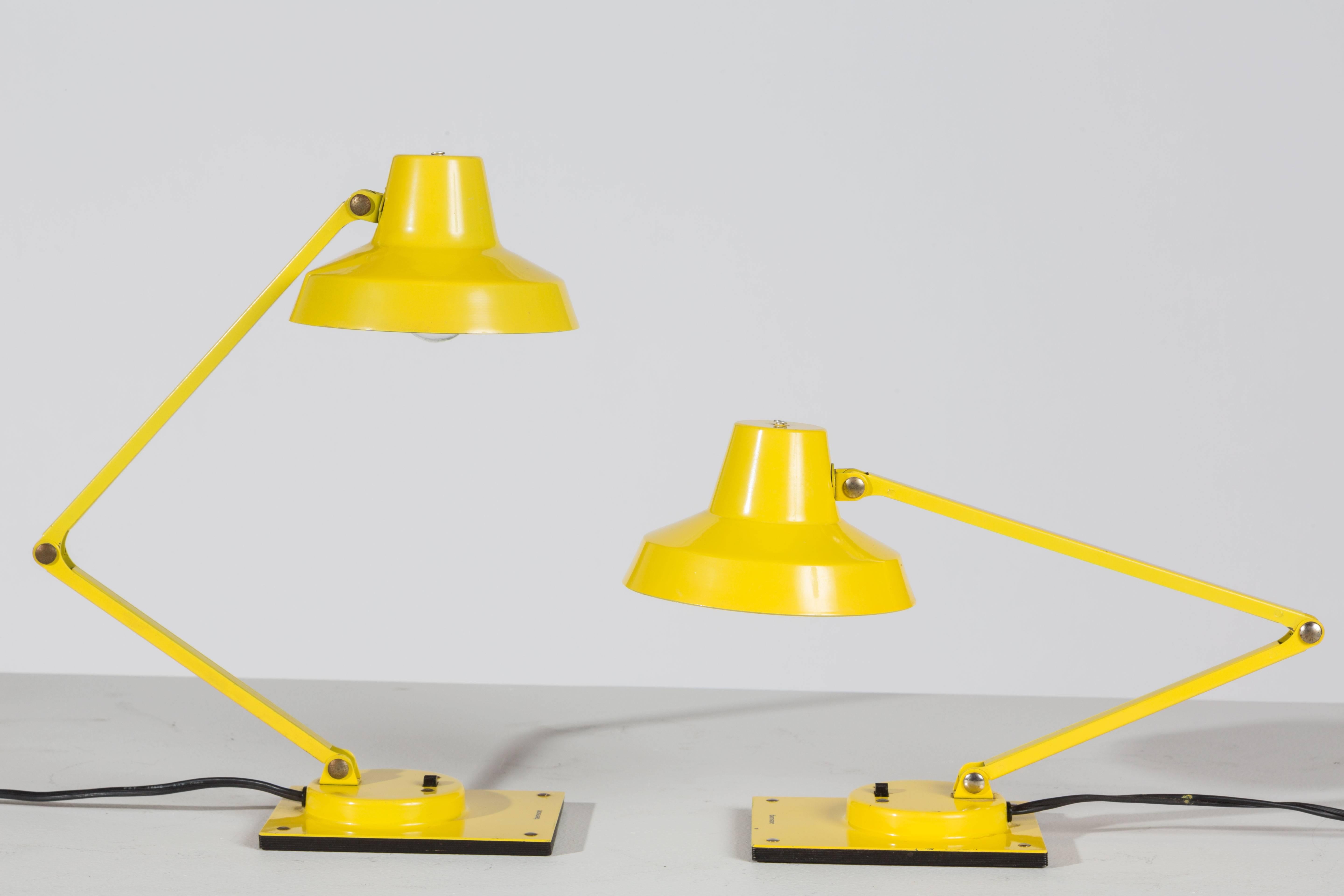 Brass Collection of Model IL 400 Table Lamps by Jay Monroe for Tensor