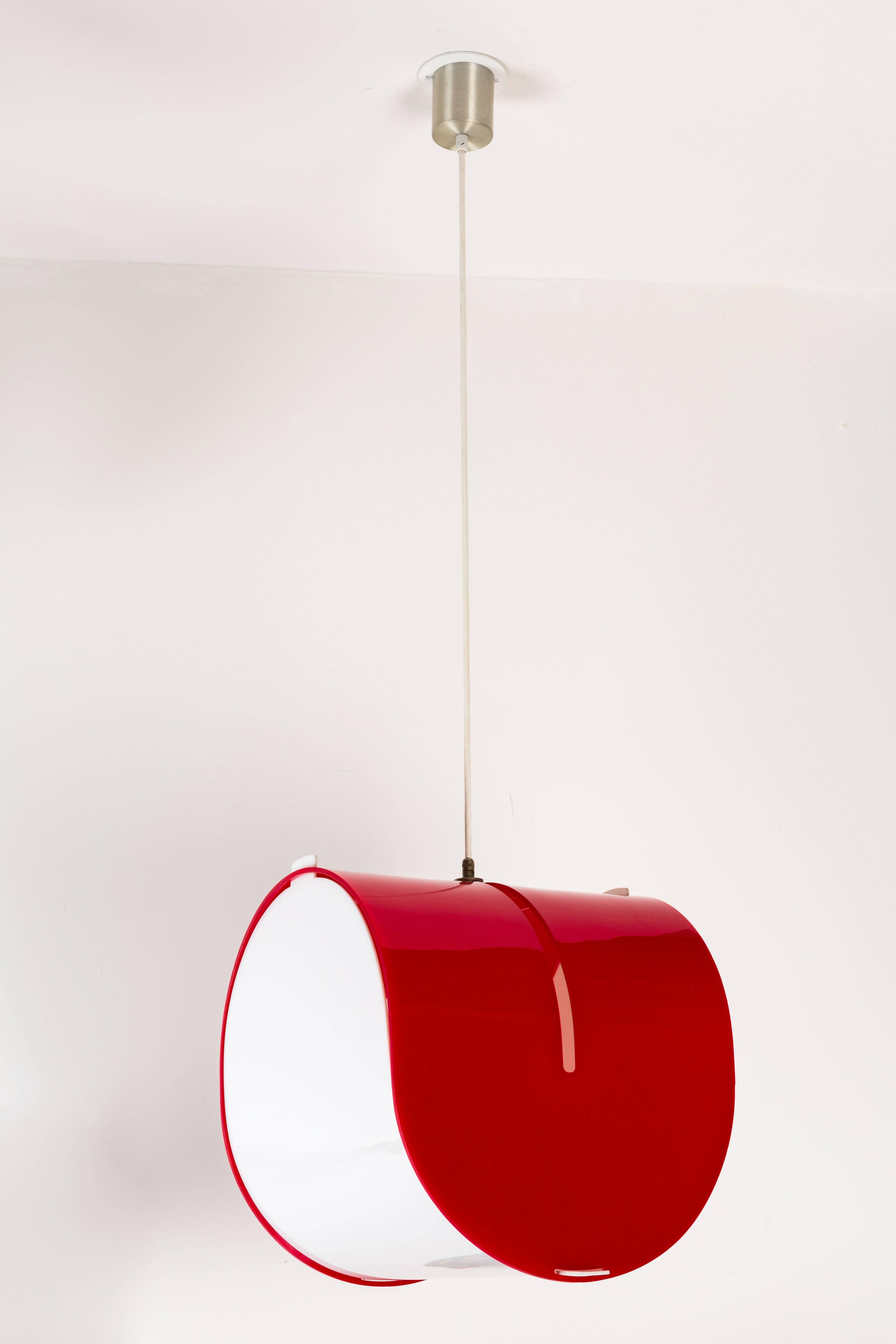 Italian Rare Model 4065 Hanging Lamp by Gerd Lange for Kartell