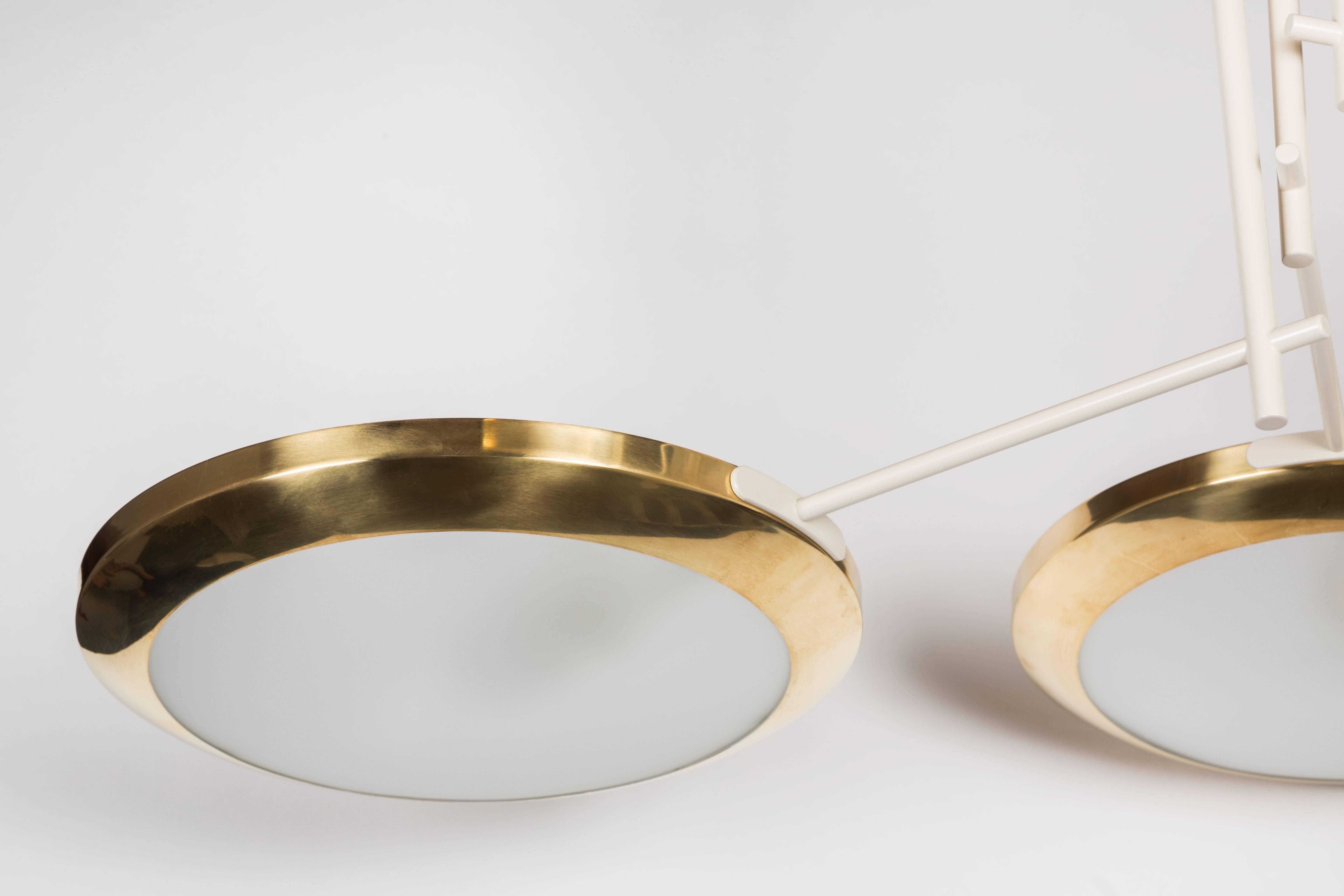 Brass Rewire Custom Six-Arm Chandelier