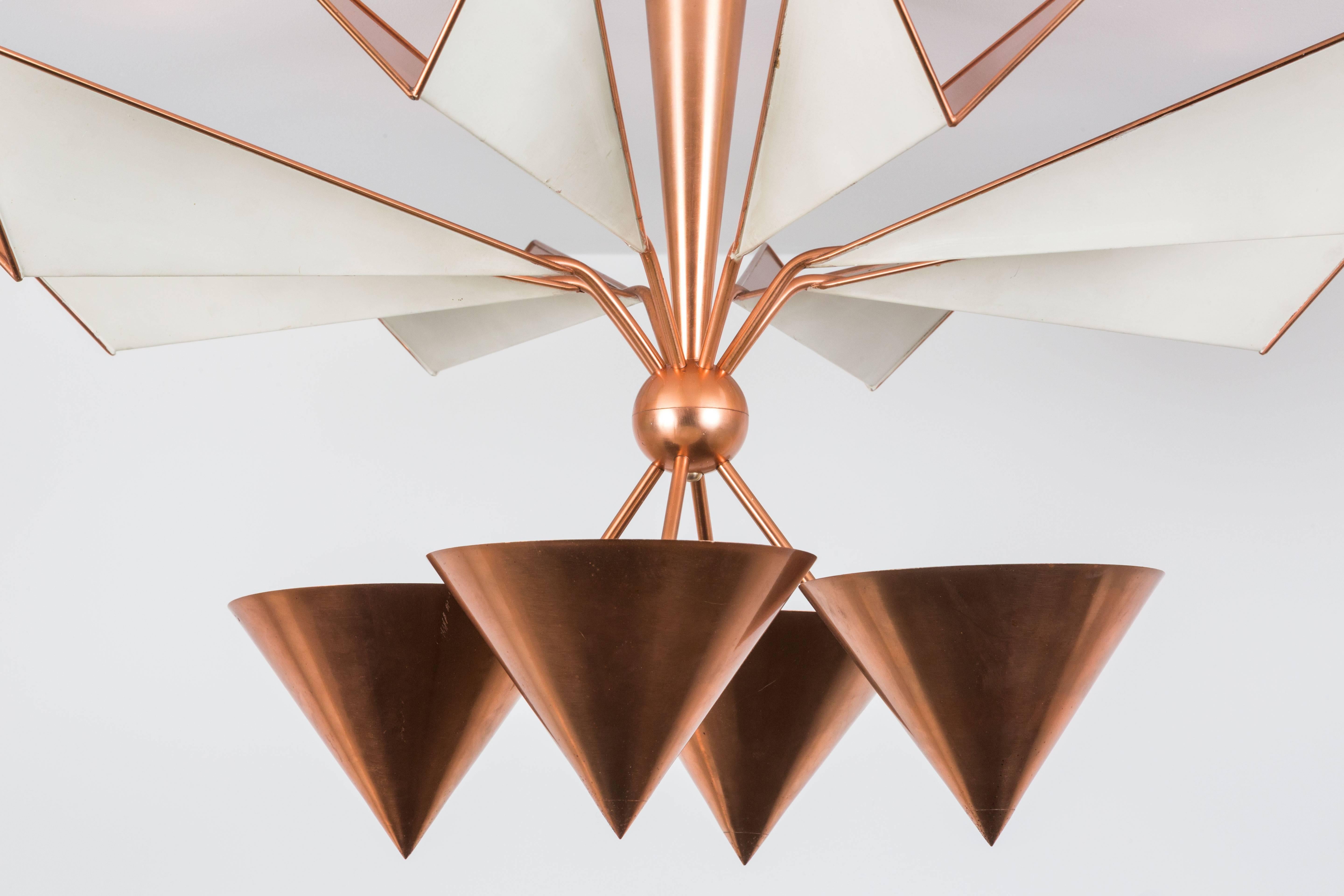 Copper Flush Mount Ceiling Light at 1stDibs | copper flush mount ...