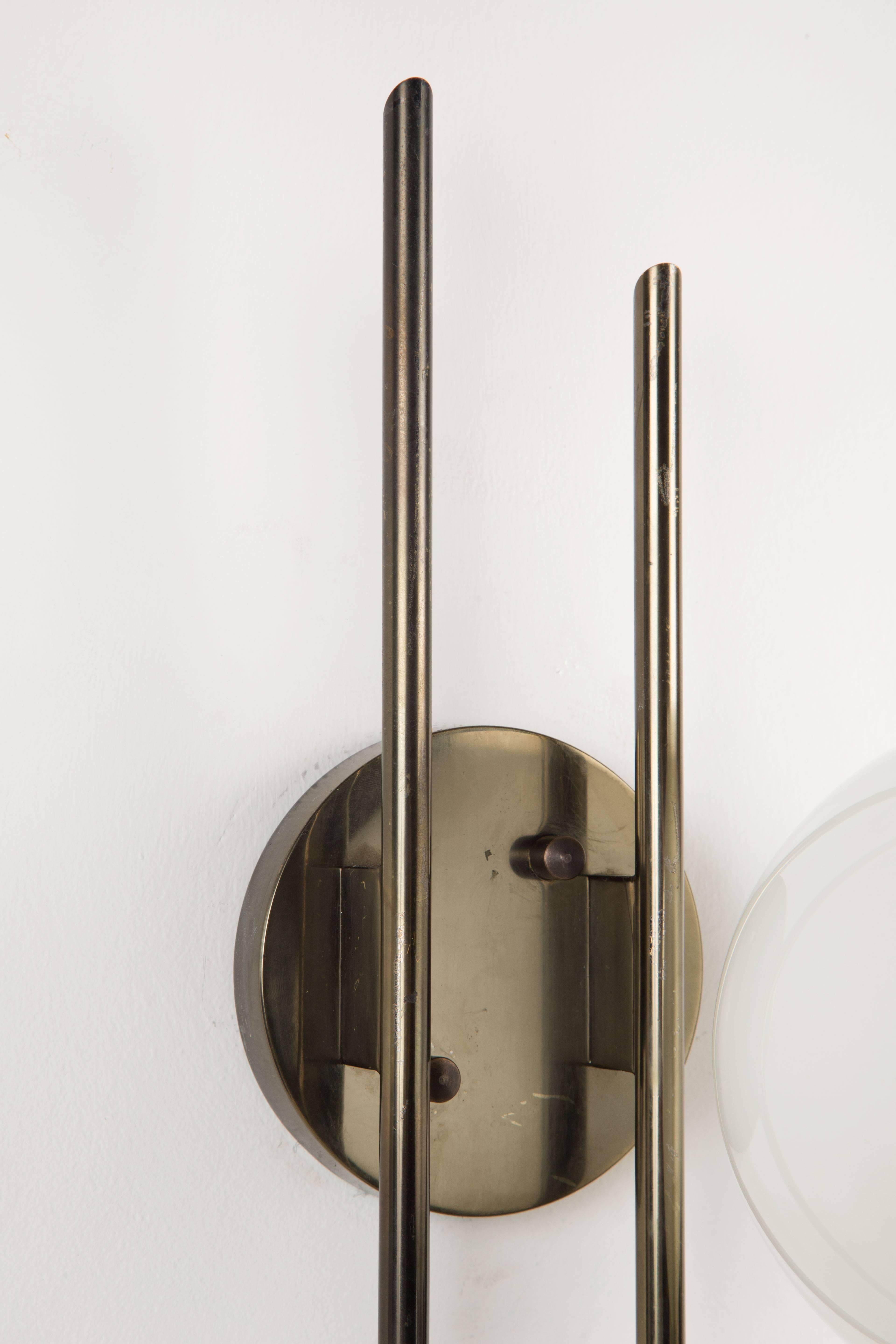 Mid-20th Century Pair of Sconces by Tito Agnoli for Oluce 