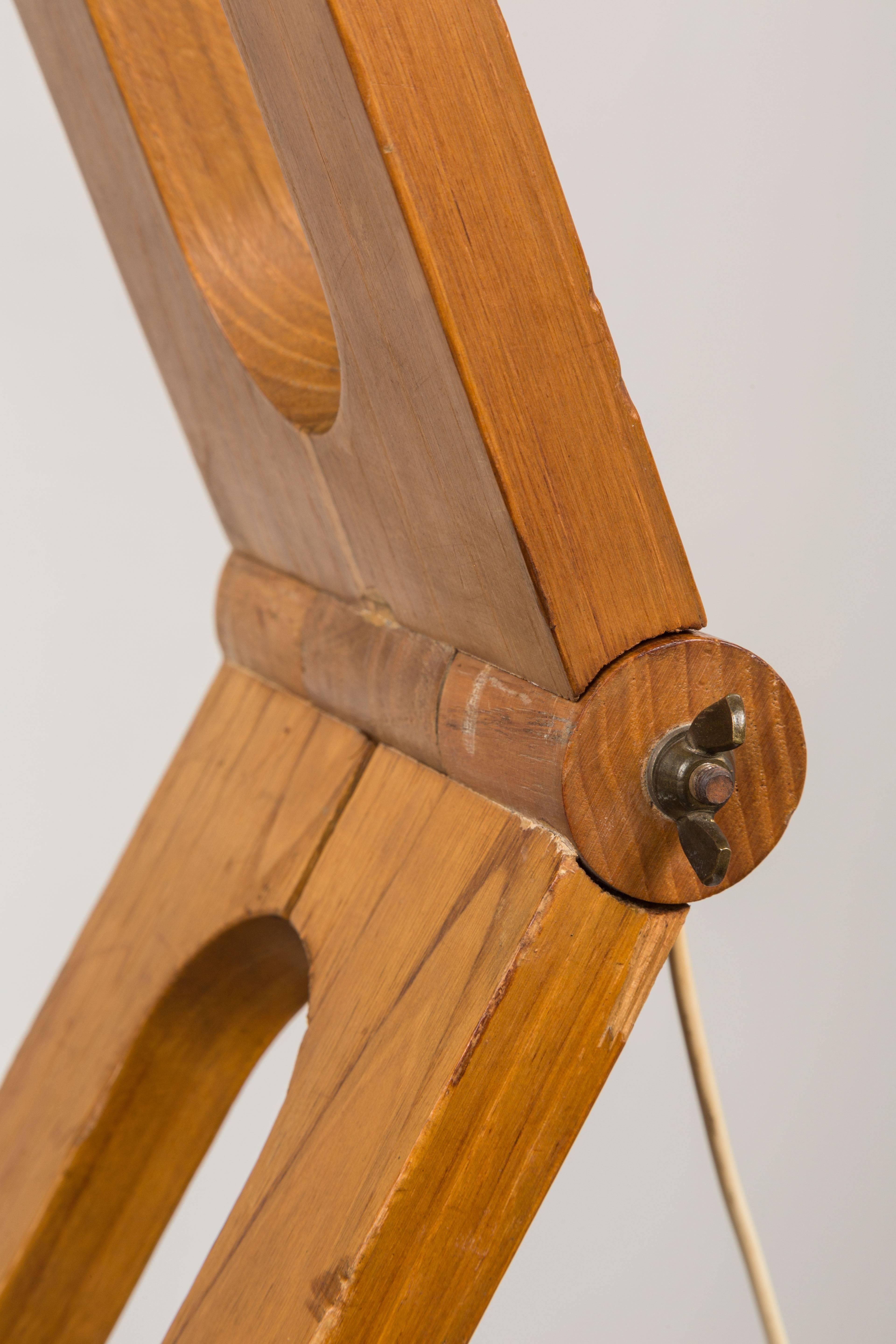 Mid-20th Century Solid Wood Table Lamp by Paolo Pallucco for Pallucco Roma