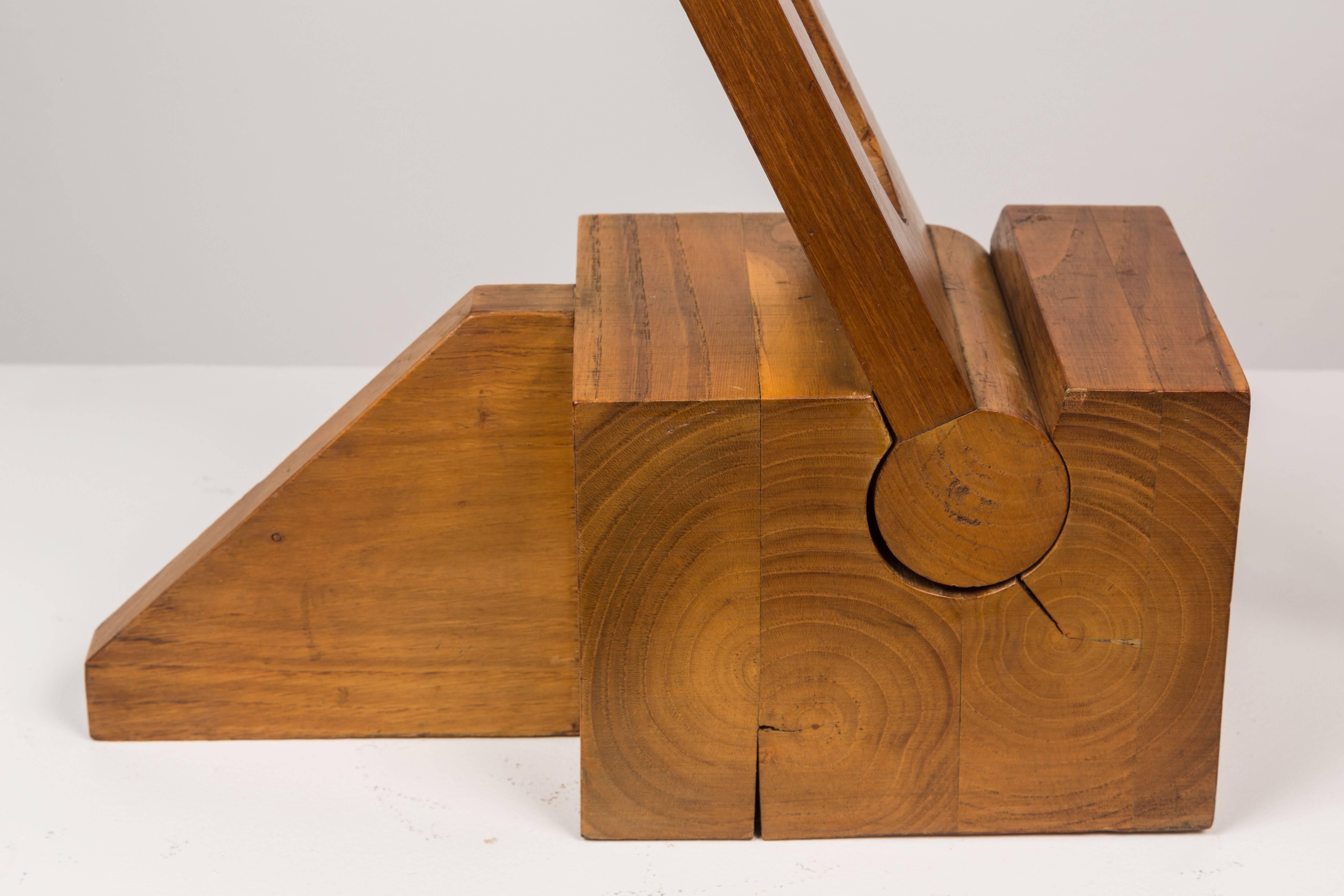 Solid Wood Table Lamp by Paolo Pallucco for Pallucco Roma 1