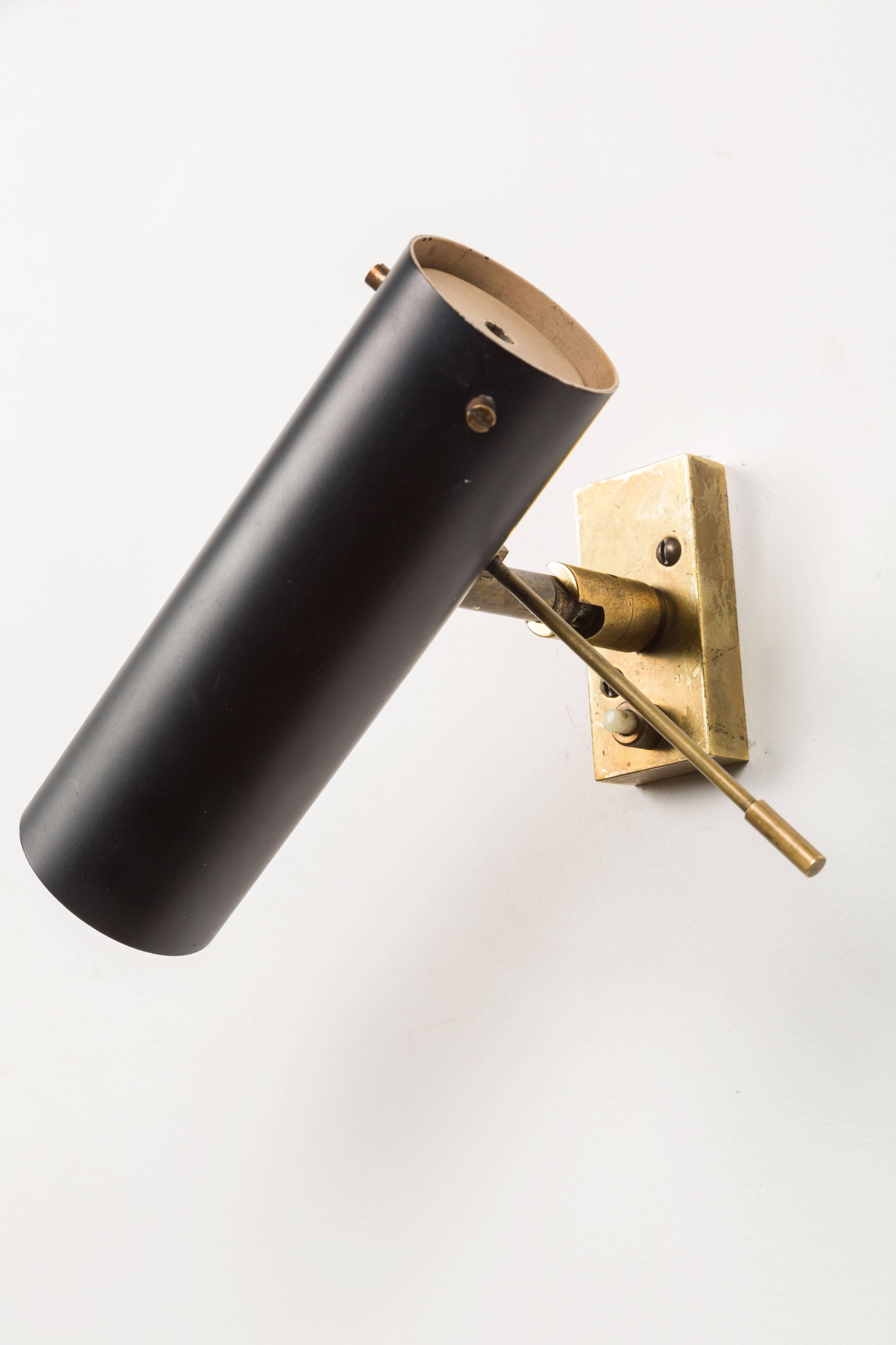 Mid-Century Modern Single Sconce by Tito Agnoli for O-Luce