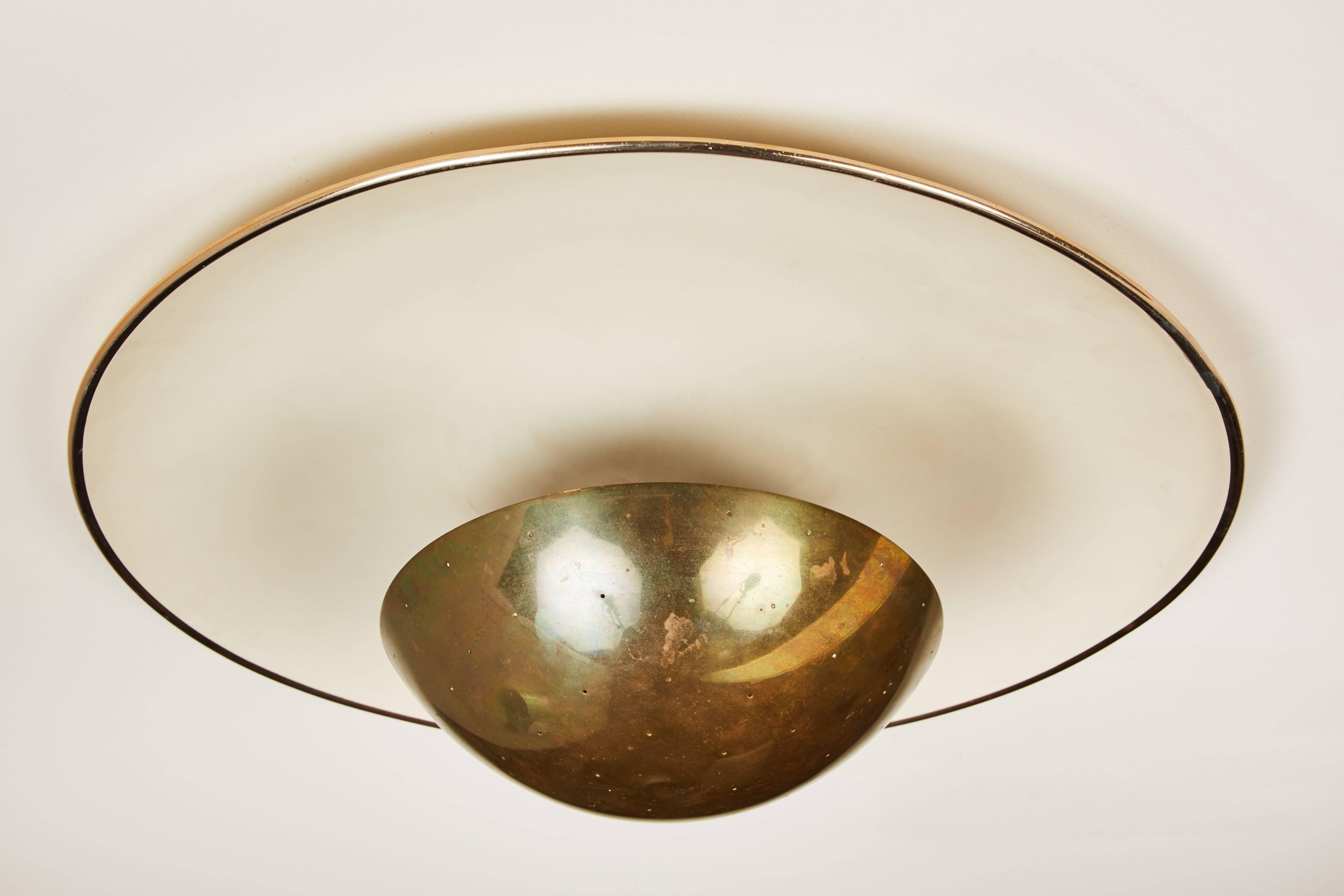 Ceiling Light by Gino Sarfatti In Excellent Condition In Los Angeles, CA