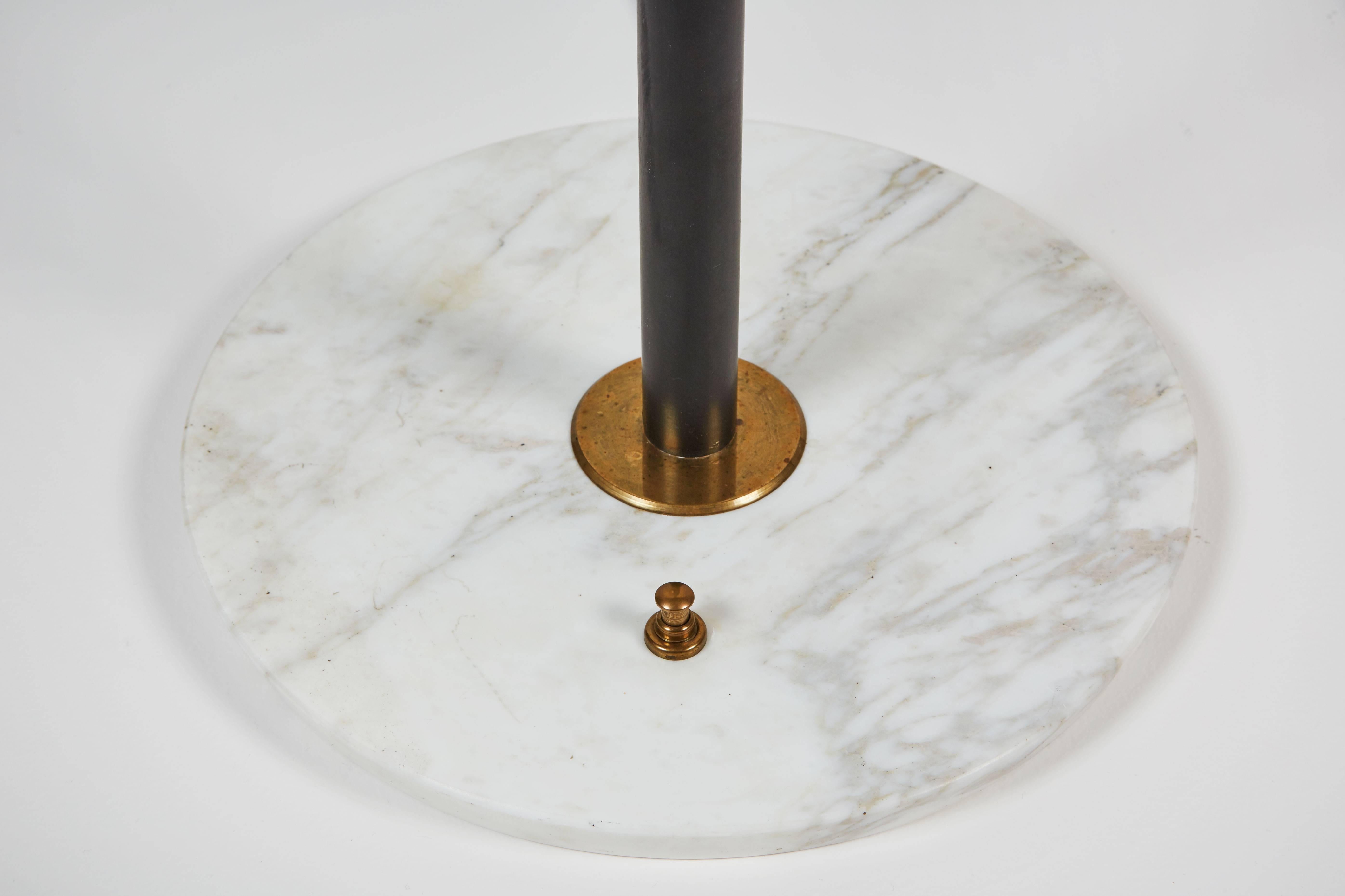 Brass Rare Three-Arm Floor Lamp by Stilnovo