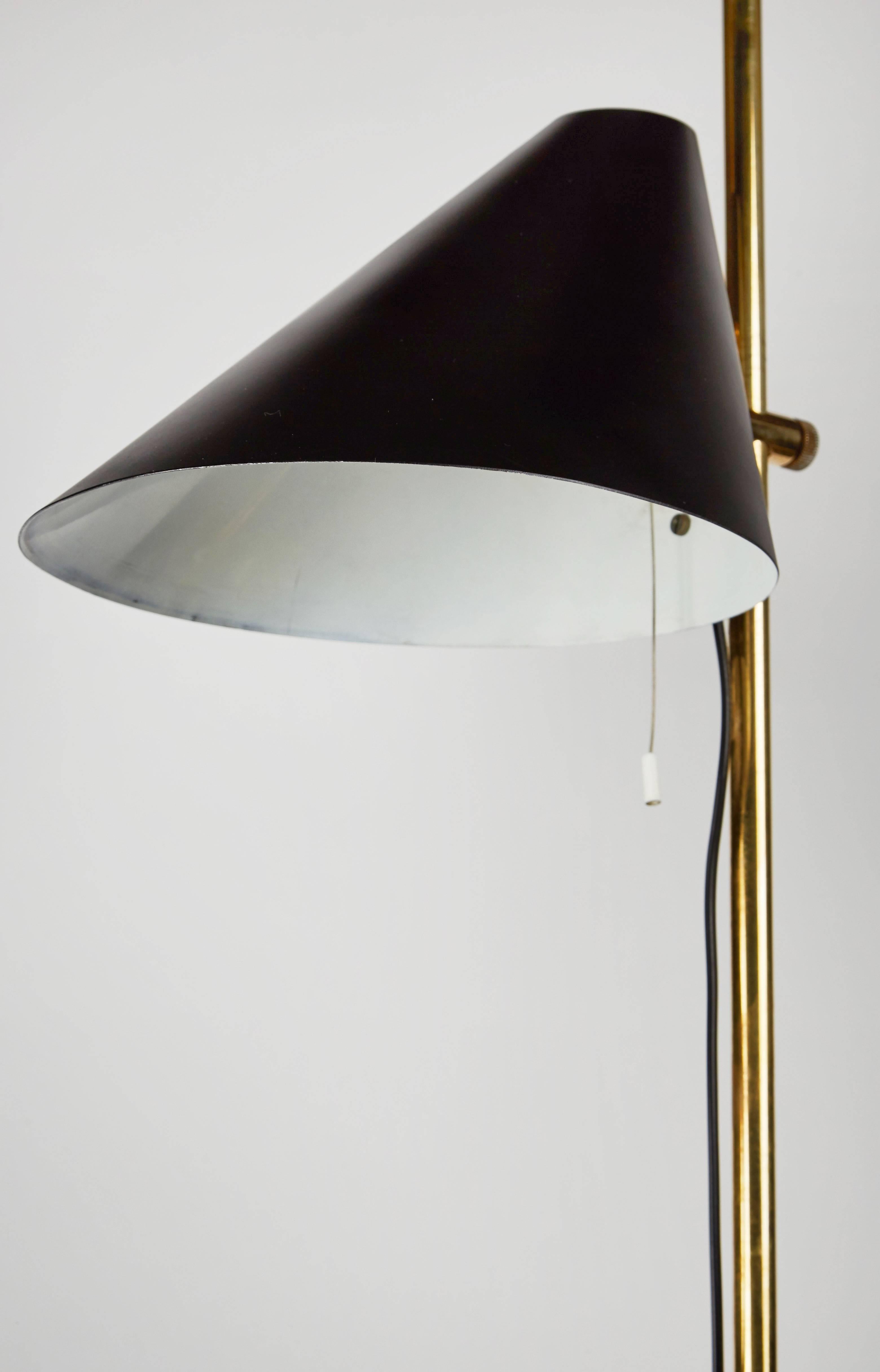 Painted Brass Floor Lamp by Hans Agne Jakobsson