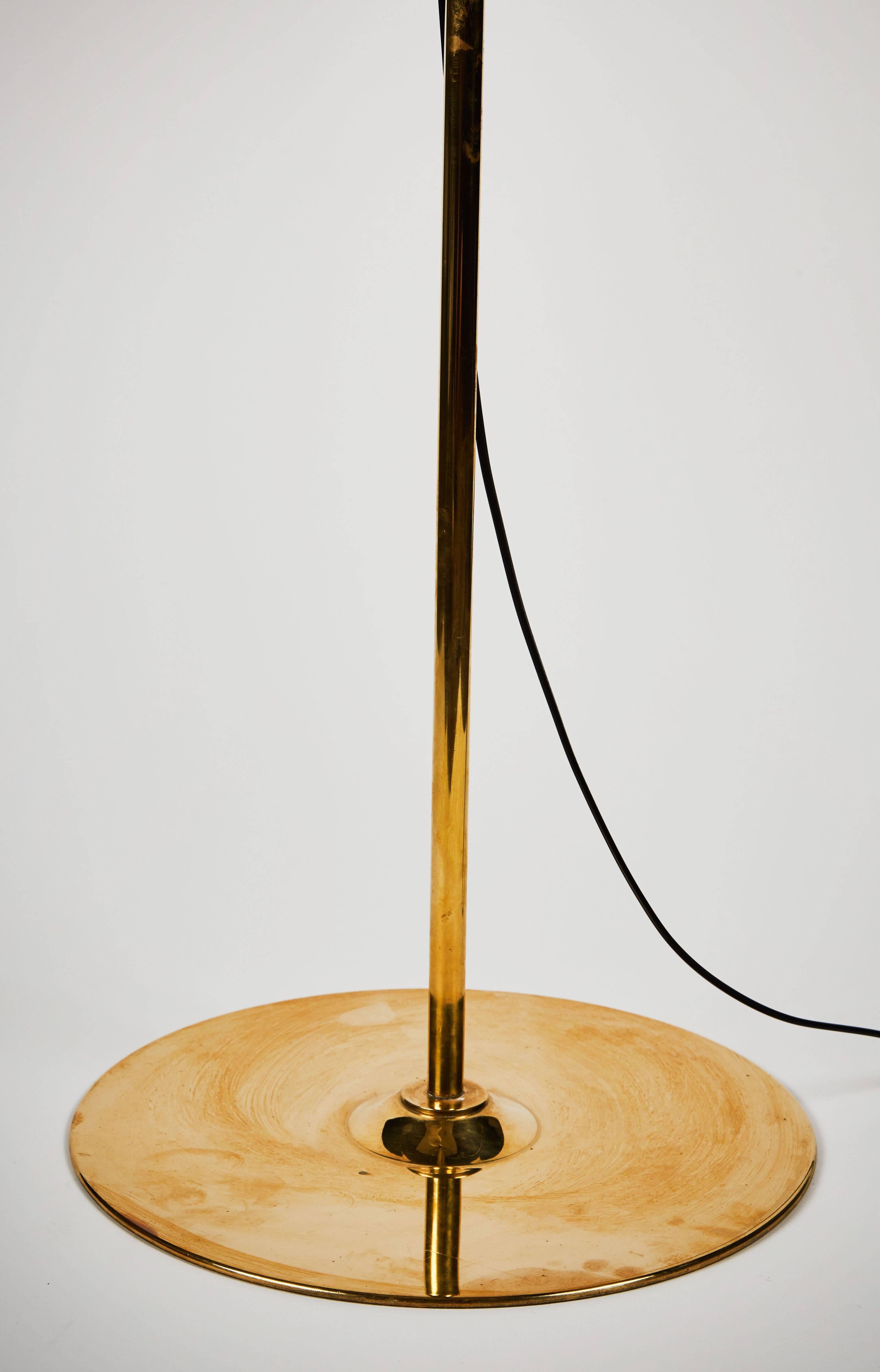 Brass Floor Lamp by Hans Agne Jakobsson In Excellent Condition In Los Angeles, CA