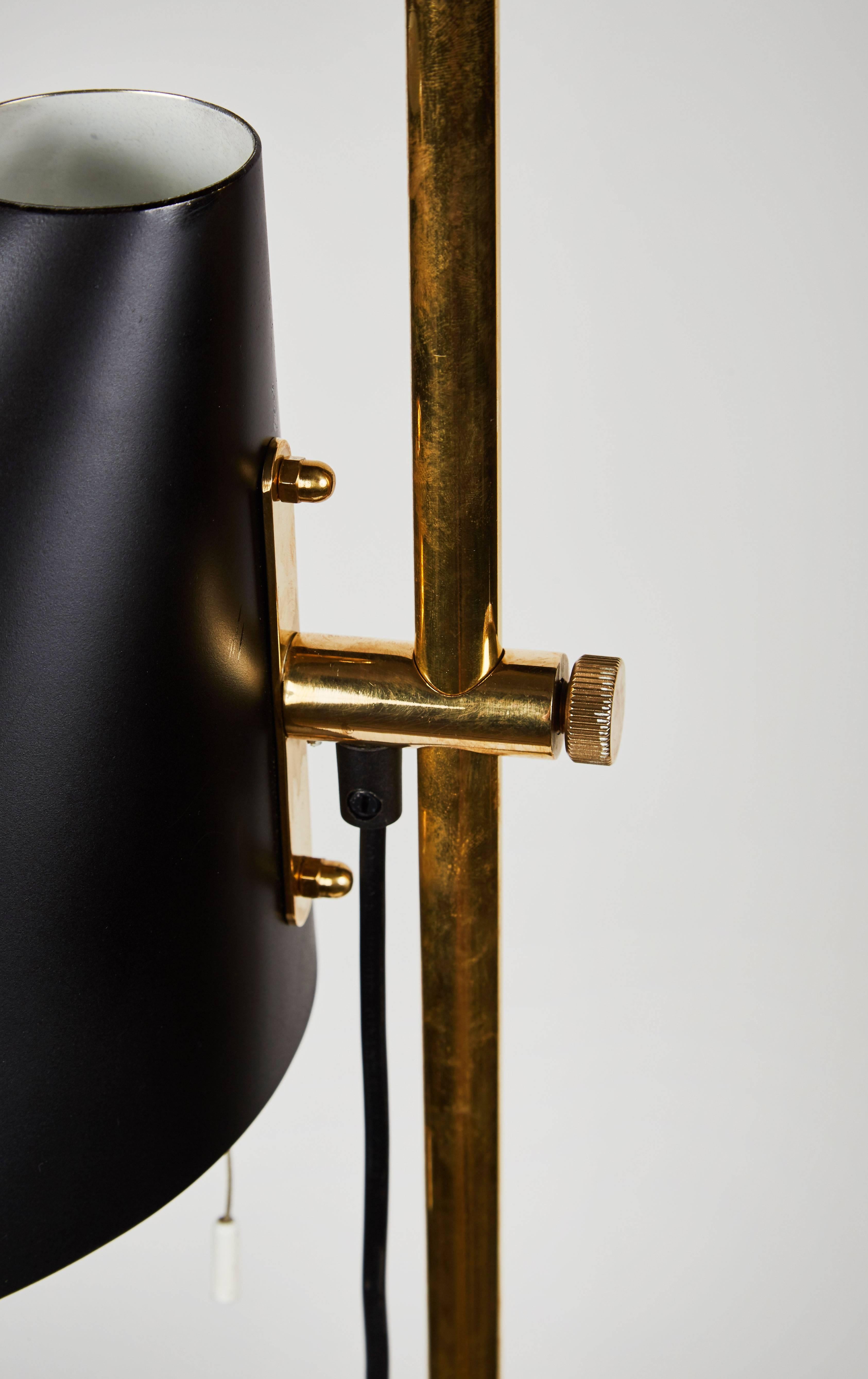 Mid-20th Century Brass Floor Lamp by Hans Agne Jakobsson