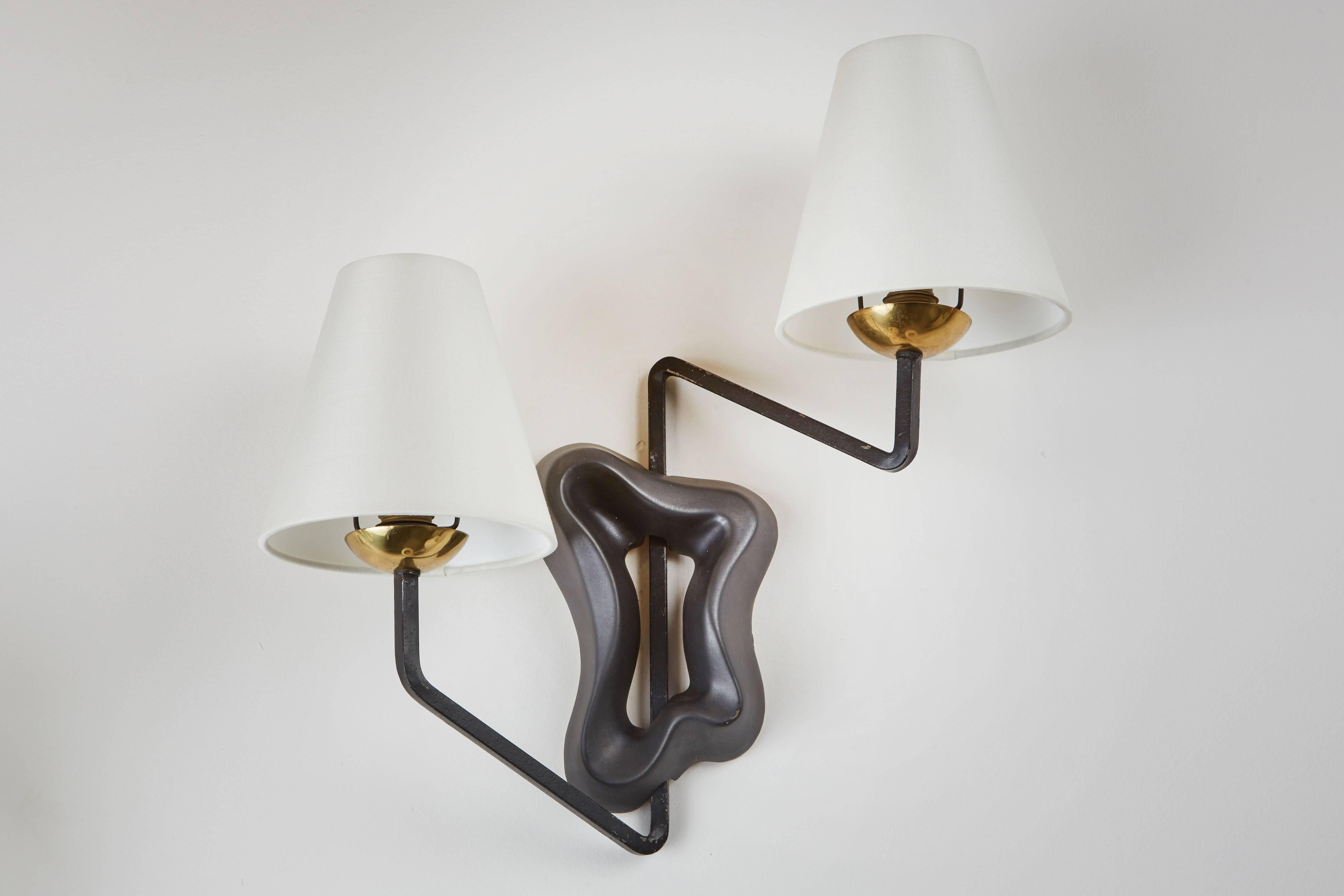 Pair of Sconces by Georges Jouve 1
