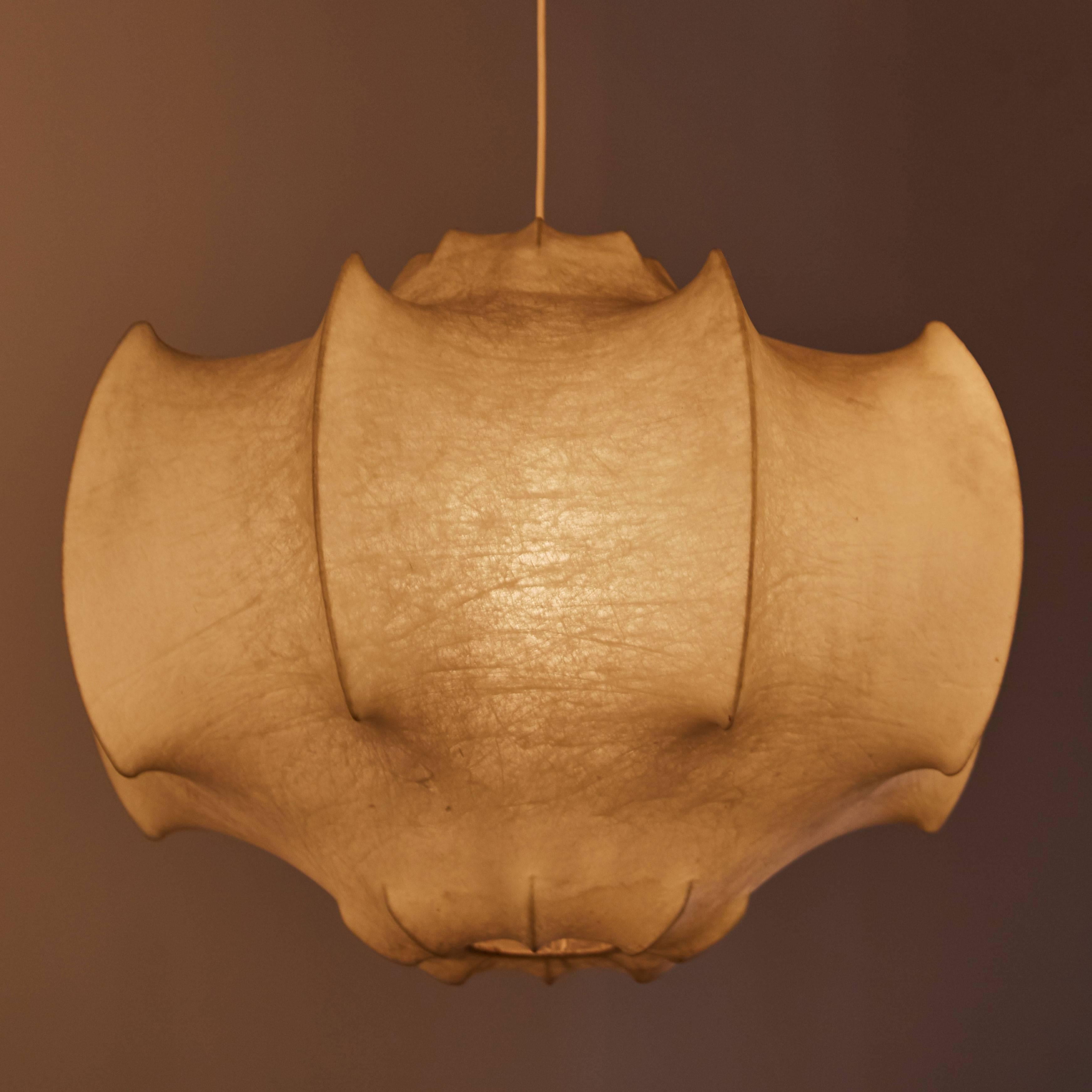 Italian Cocoon Suspension Light by Achille & Pier Giacomo Castiglione for Flos