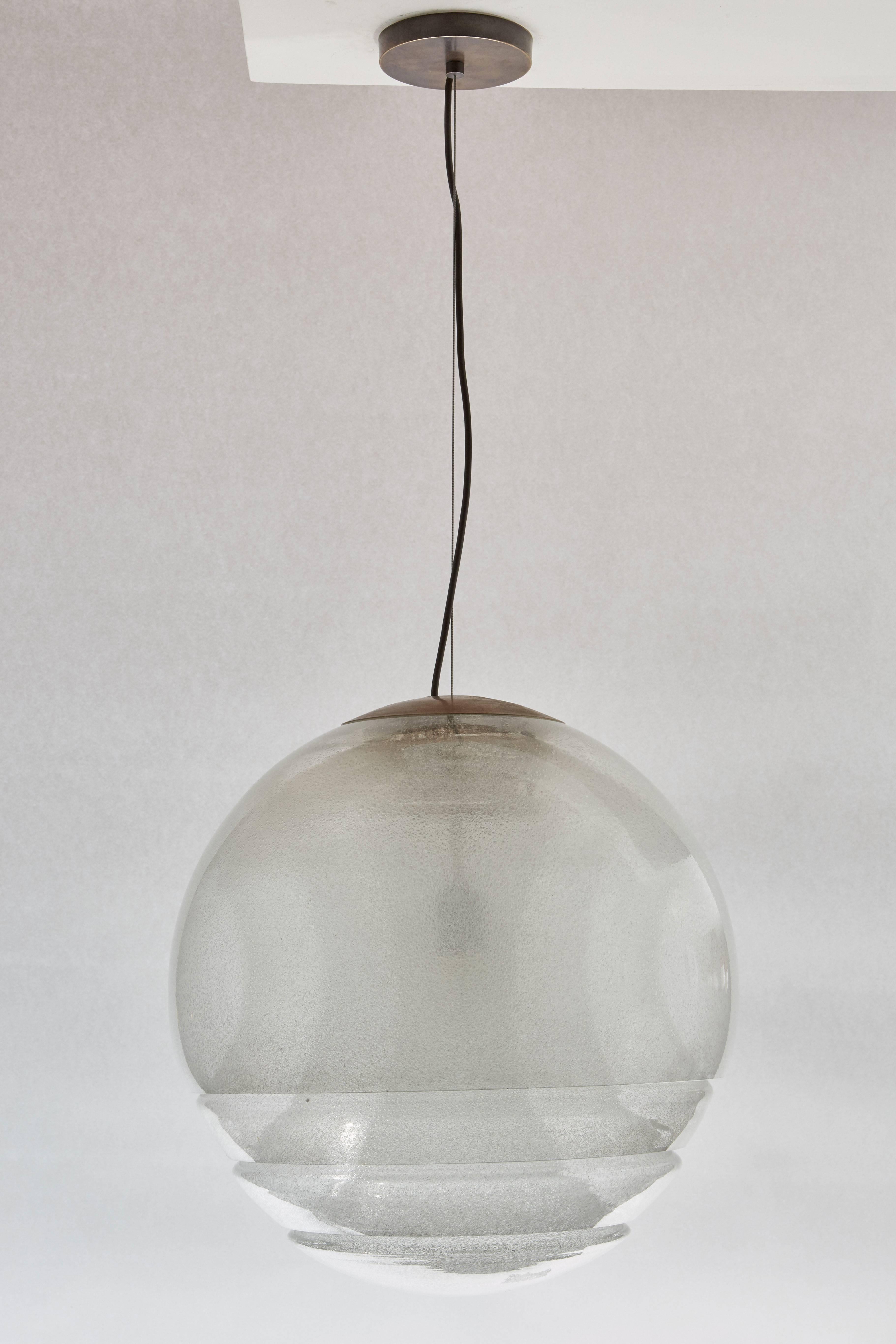 Italian Glass Chandelier by Carlo Nason for Mazzega