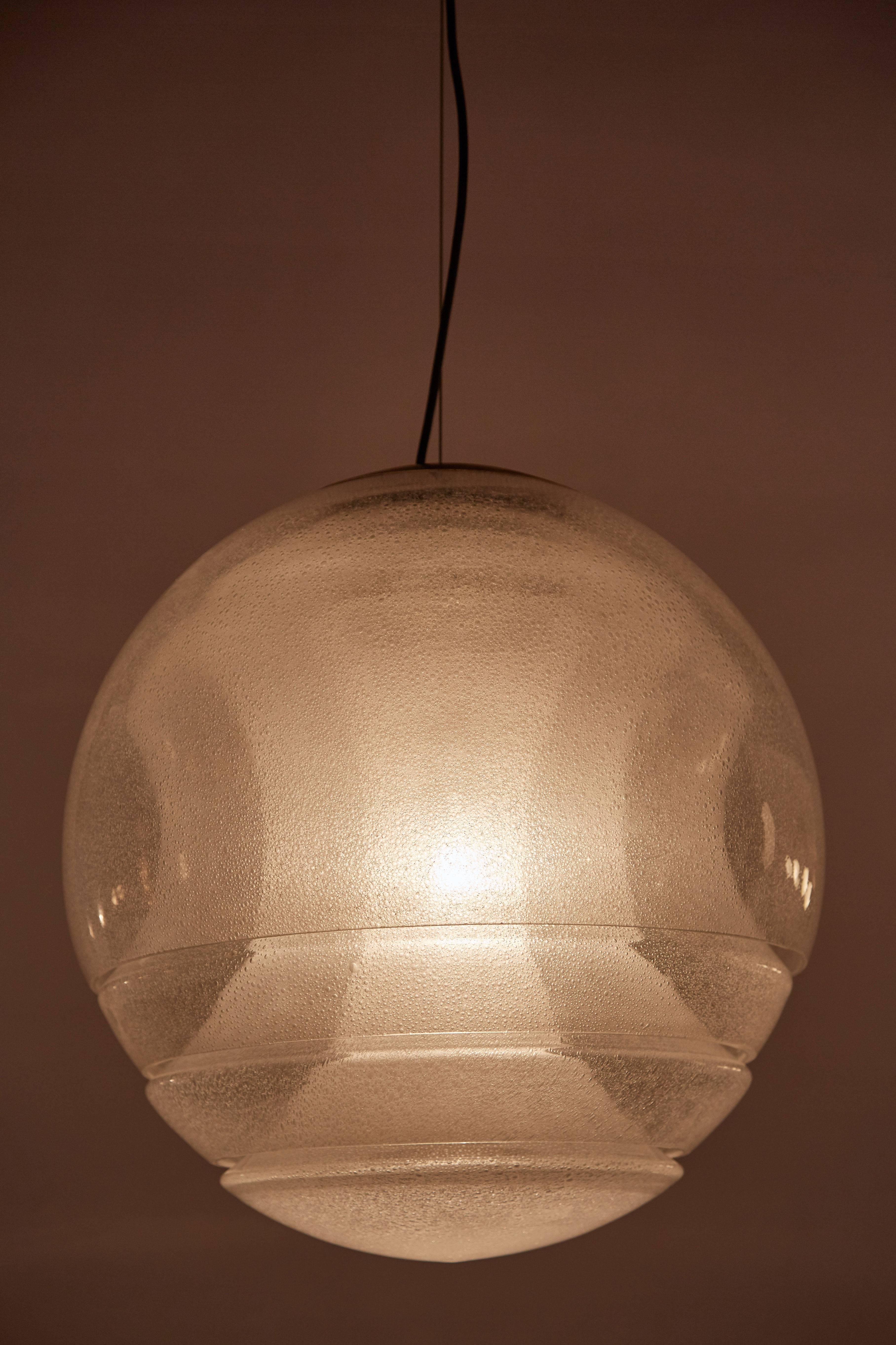 Mid-Century Modern Glass Chandelier by Carlo Nason for Mazzega