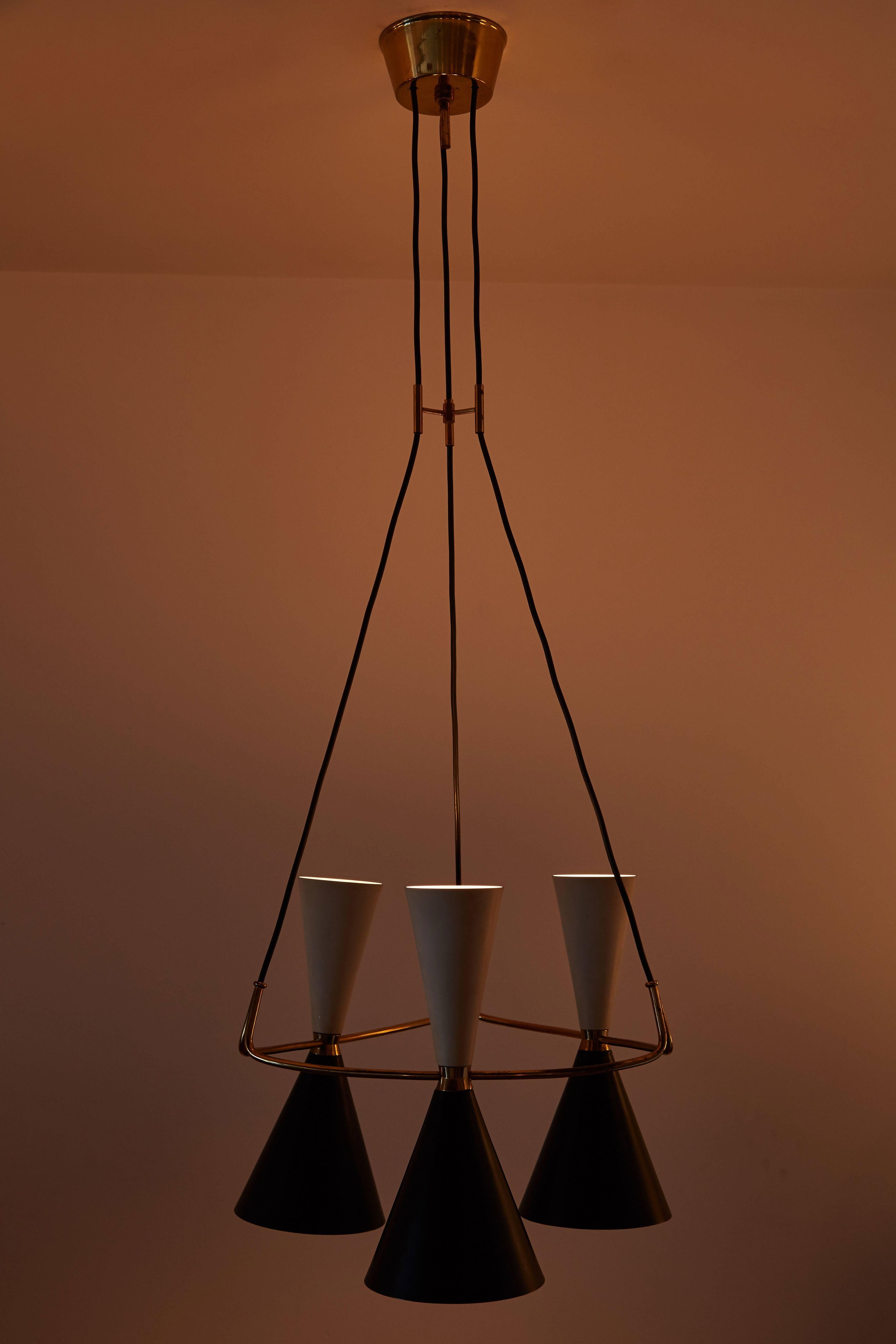 Mid-Century Modern Rare Suspension Light by Biancardi & Jordan