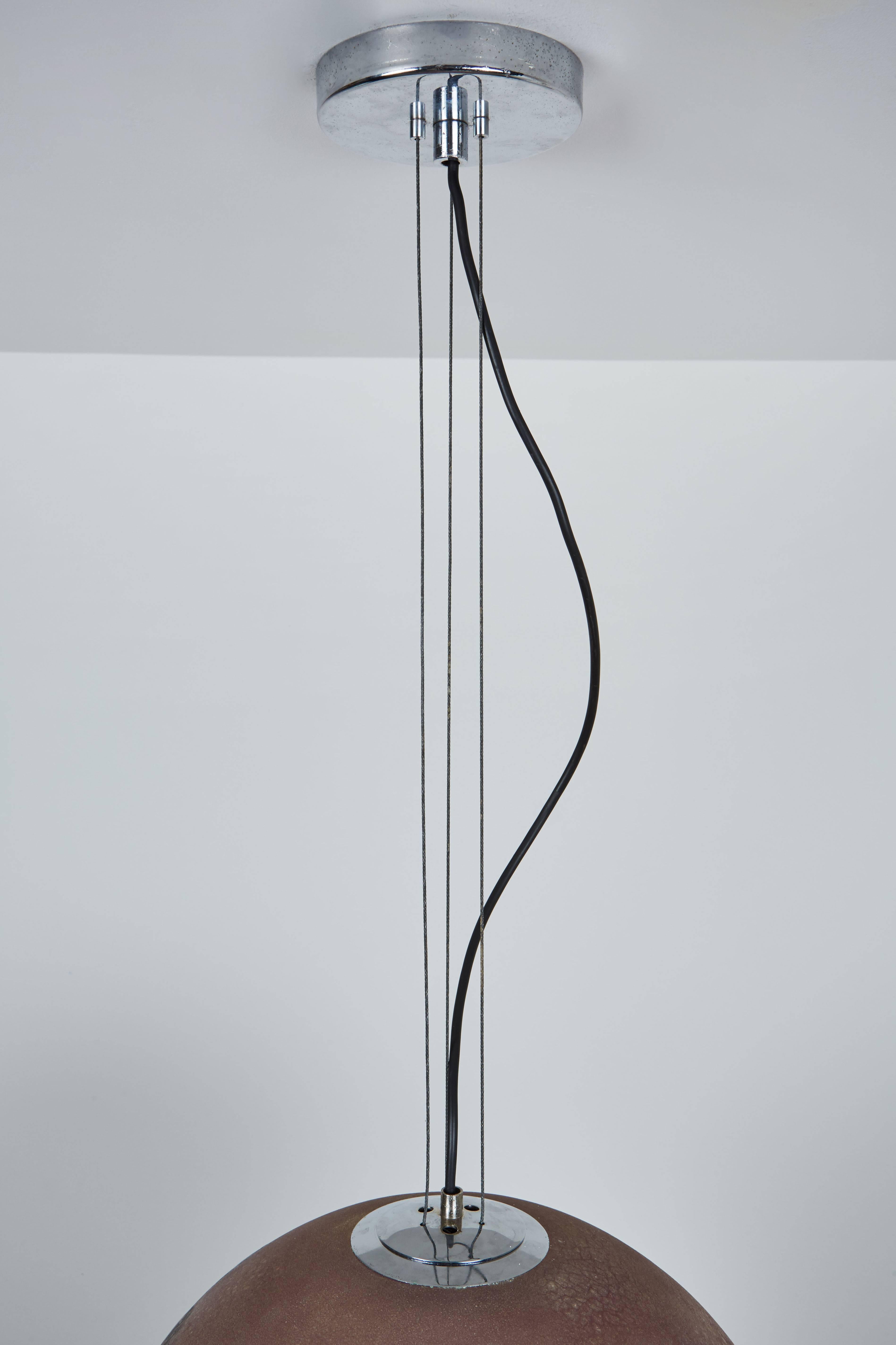 Scavo Murano Glass Pendant by Alfredo Barbini 1