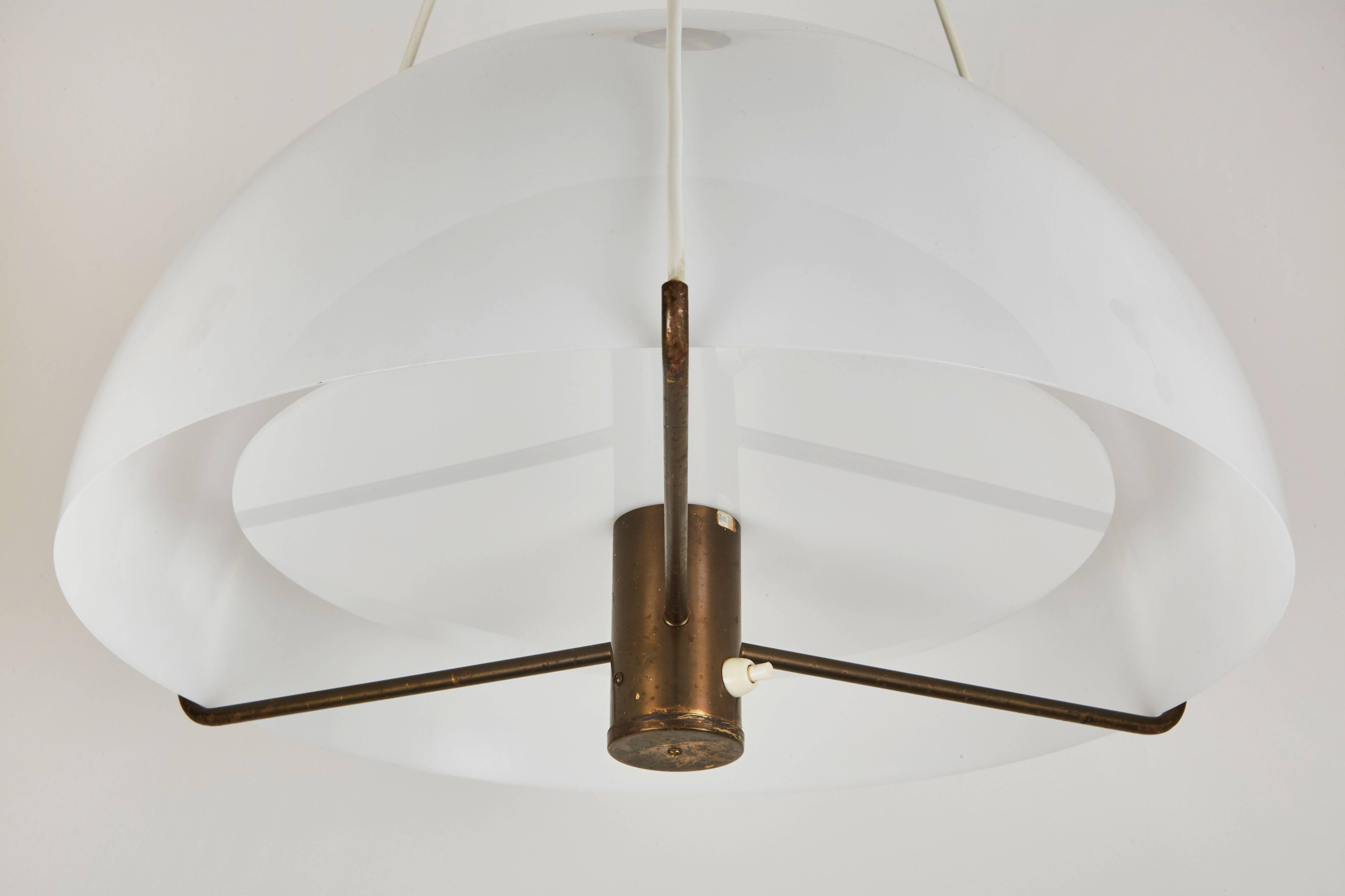 Mid-20th Century Suspension Light by Hans-Agne Jakobsson for Markyard