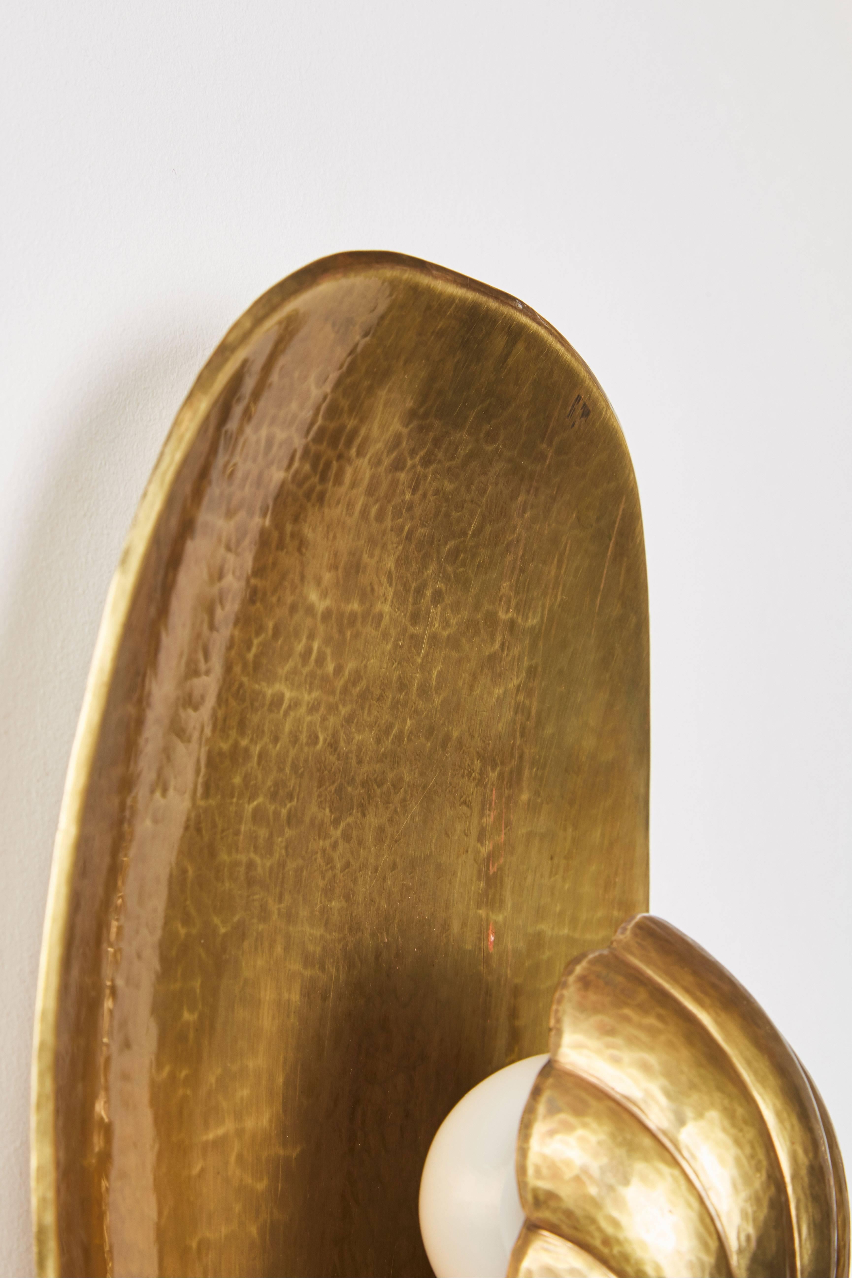 Pair of Brass Sconces by Firma Lars Holmström for Arvika 1