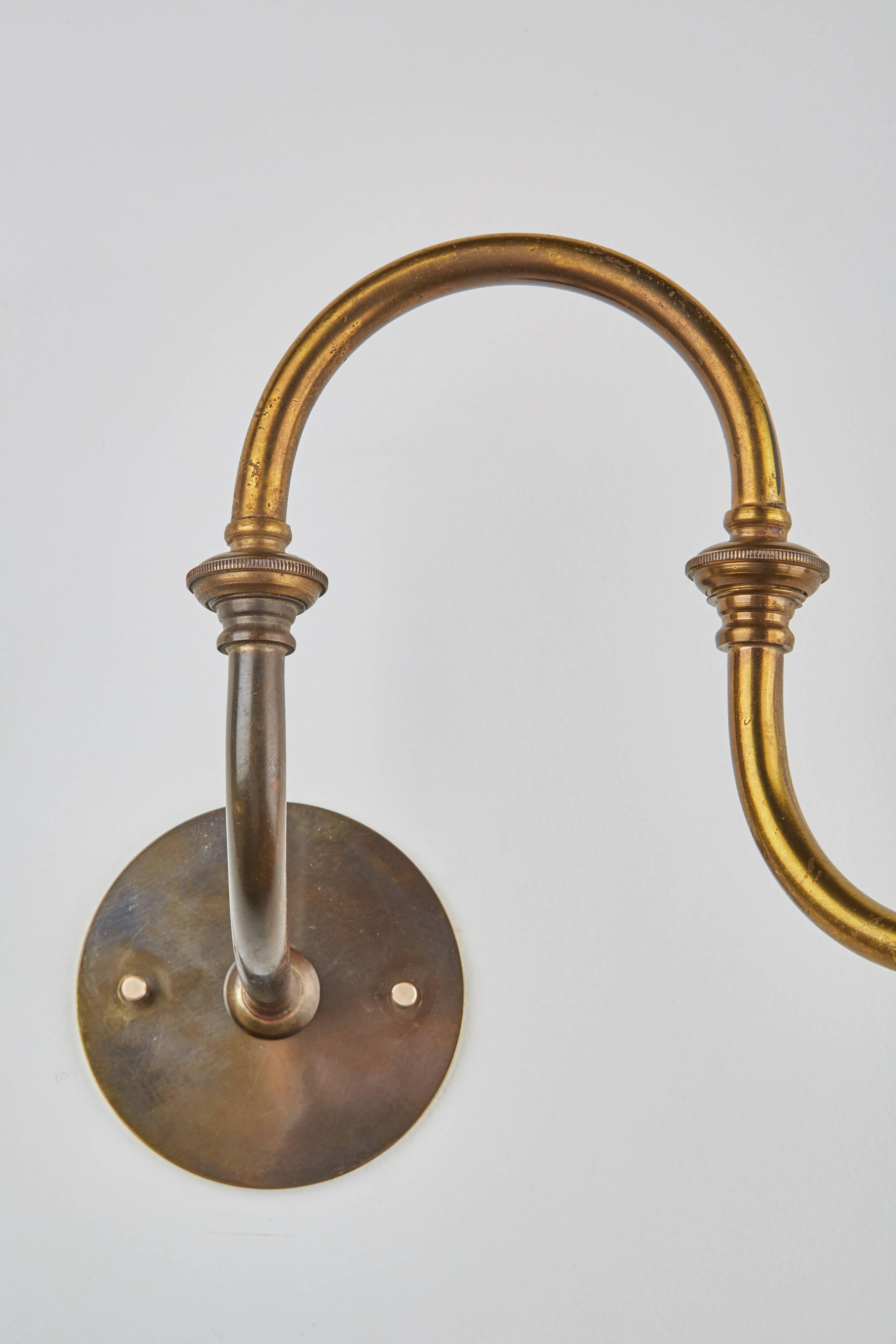 Pair of Brass Lp15 Tromba Sconces by Luigi Caccia Dominioni 4