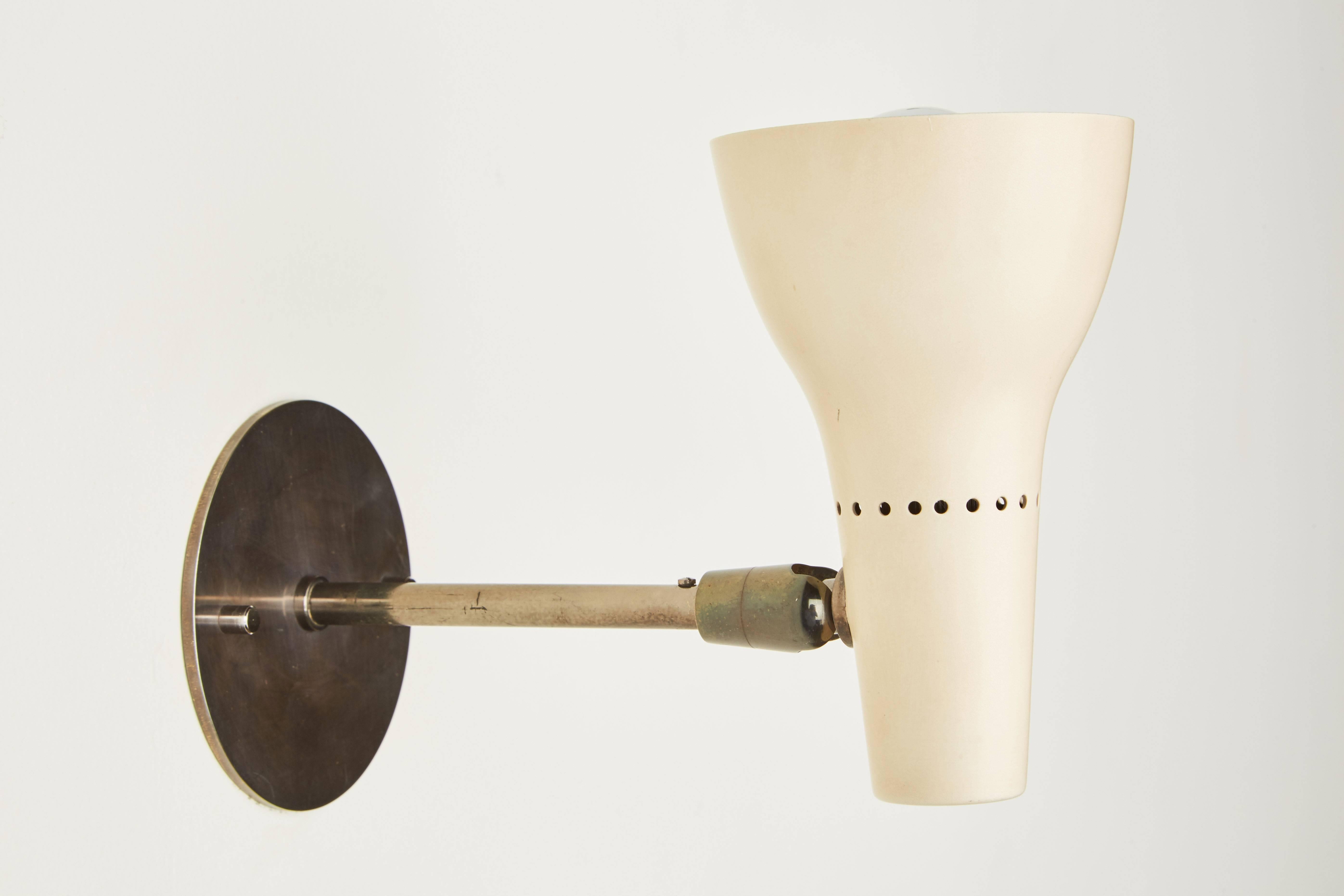 Mid-20th Century Pair of Articulating Sconces by Giuseppe Ostuni