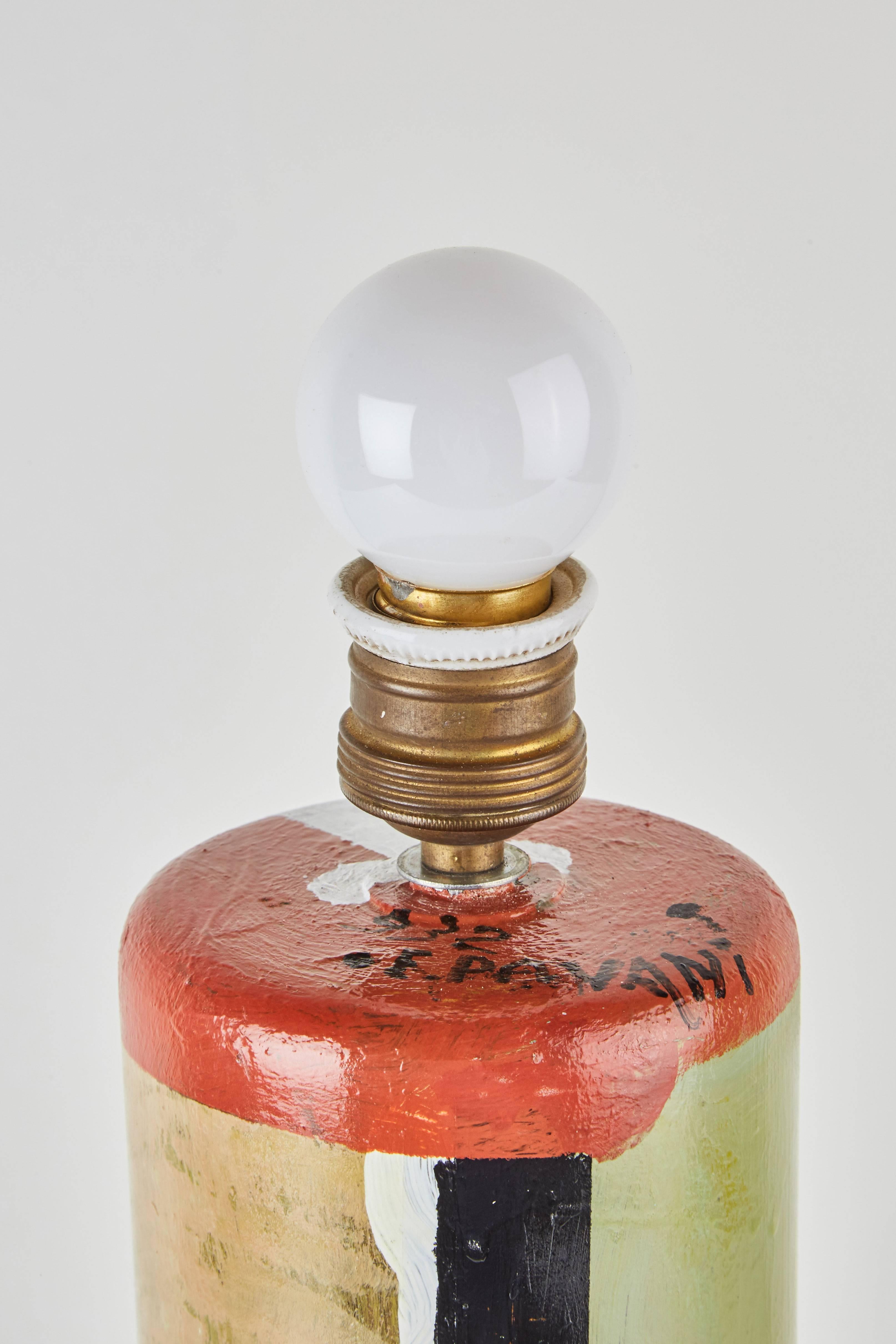 Rare Hand-Painted Italian Table Lamp 1