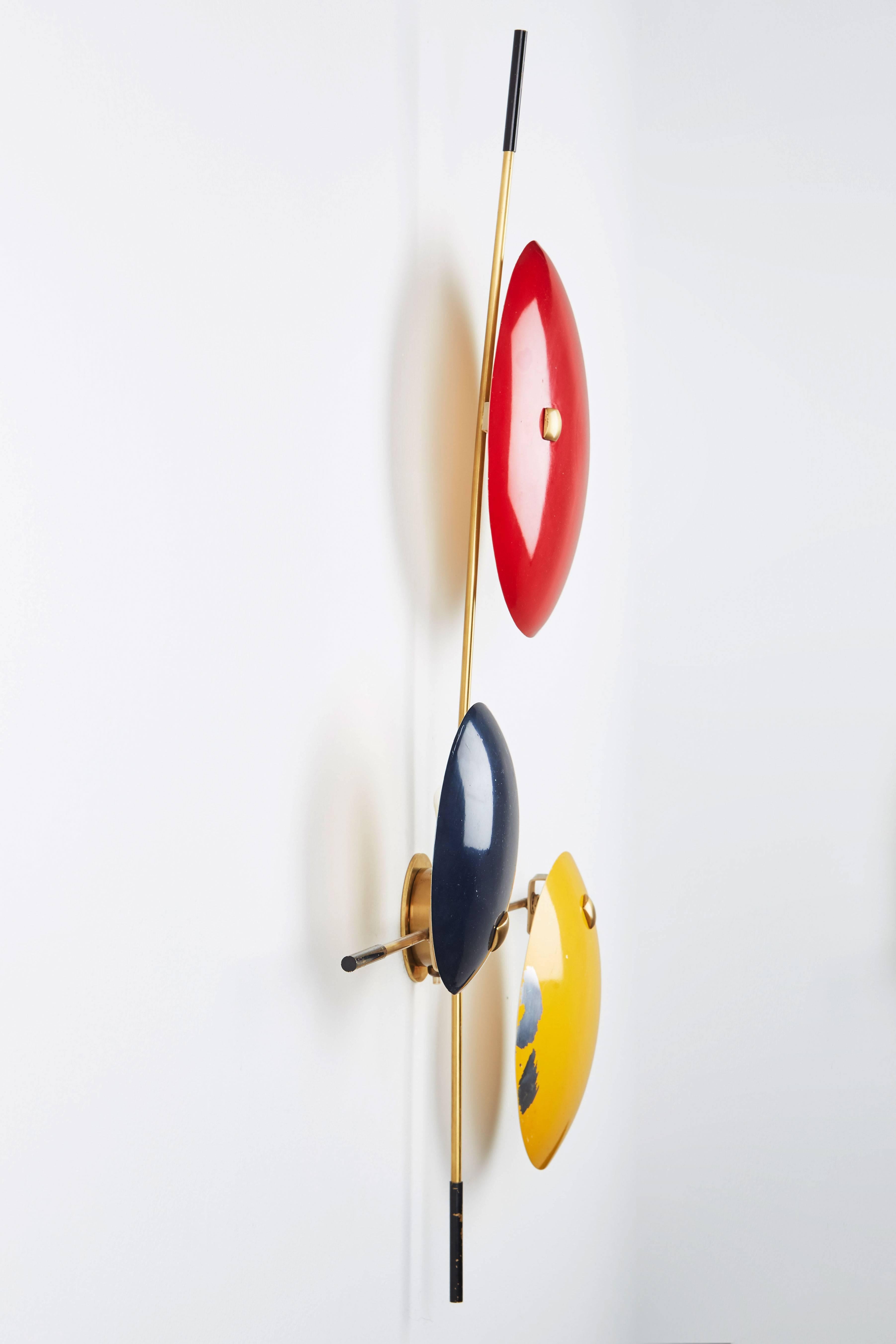 Painted Bruno Gatta Wall Lamp by Stilnovo