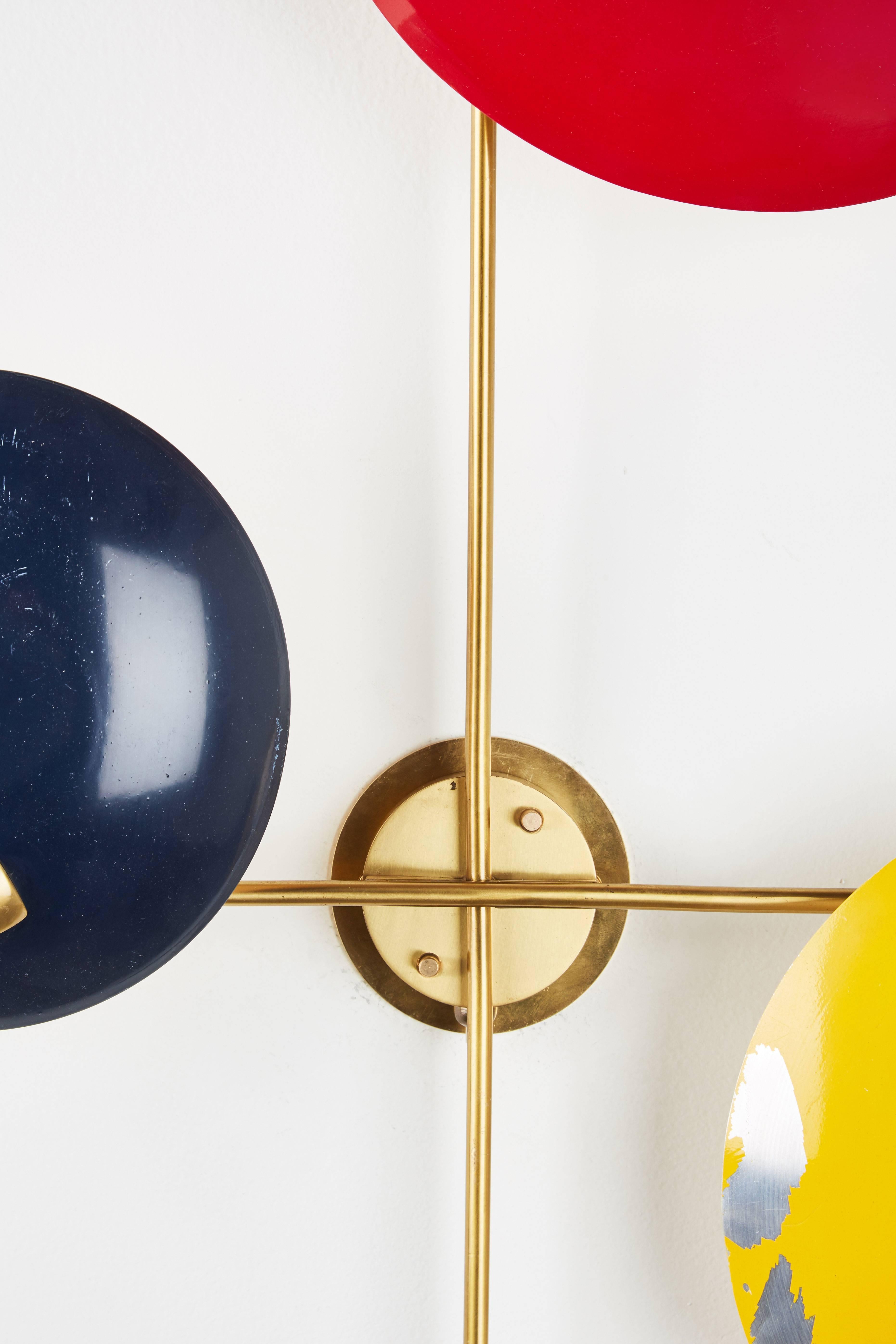 Aluminum Bruno Gatta Wall Lamp by Stilnovo