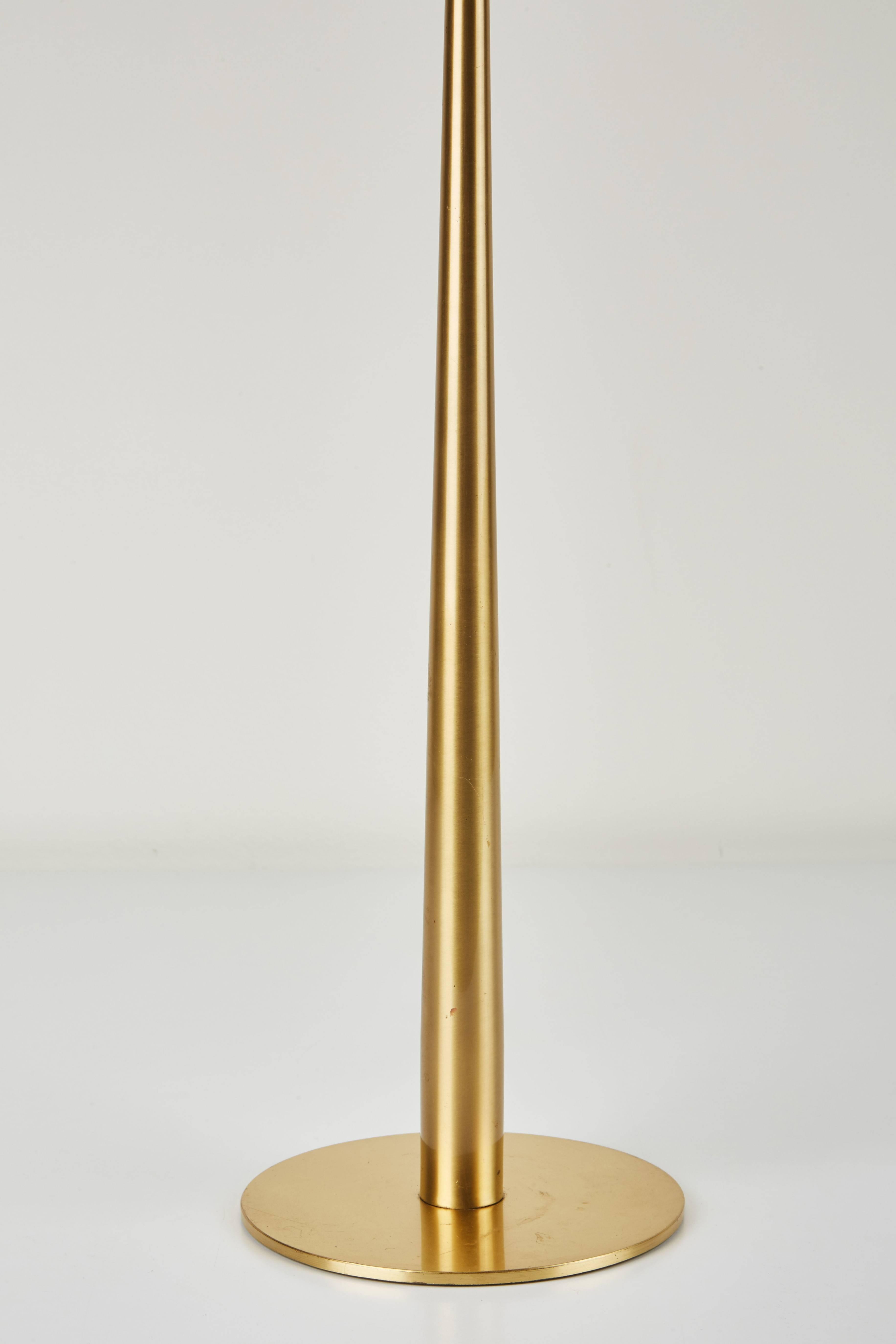 Rare Pair of Brass Table Lamps by Hans-Agne Jakobsson In Excellent Condition In Los Angeles, CA